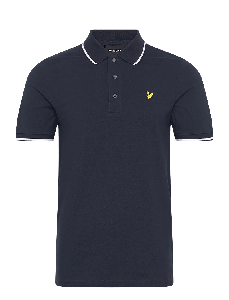 Lyle & Scott - Tipped Polo Shirt - korte mouwen - w403 dark navy/ white - 1
