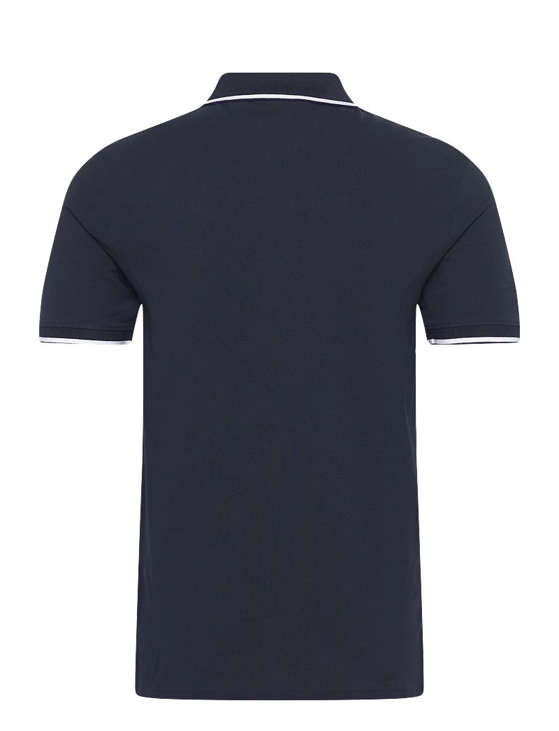 Lyle & Scott - Tipped Polo Shirt - korte mouwen - w403 dark navy/ white - 2