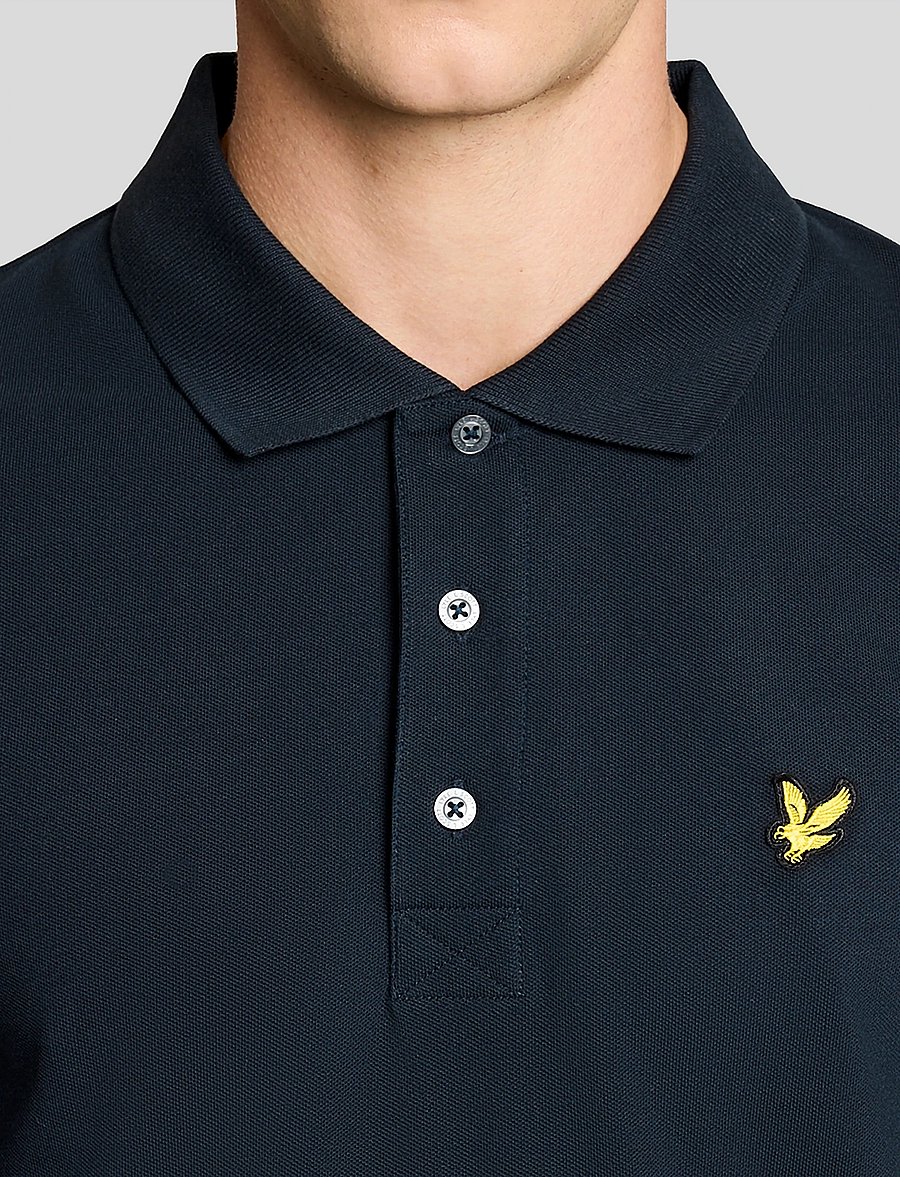 Lyle & Scott - Tipped Polo Shirt - lyhythihaiset - w403 dark navy/ white - 5