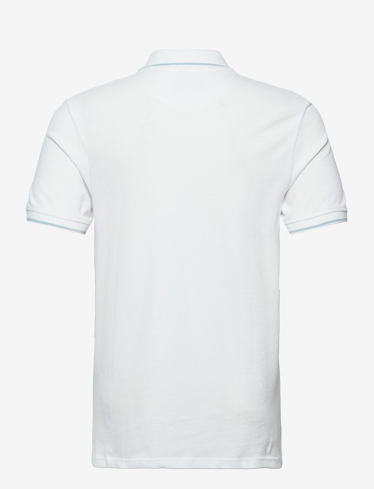 Lyle & Scott - Tipped Polo Shirt - kortærmede poloer - white/ light blue - 1