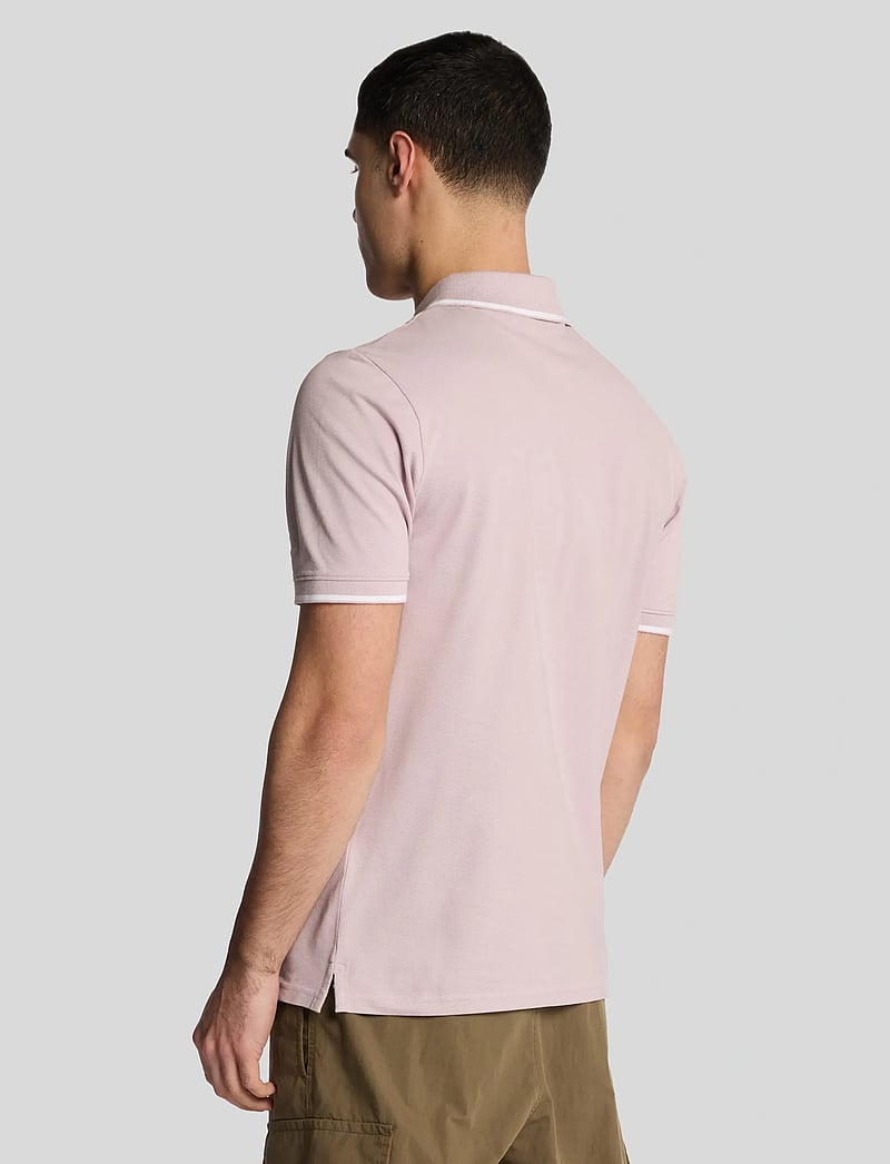 Lyle & Scott - Tipped Polo Shirt - kortærmede poloer - x809 iris/ white - 3