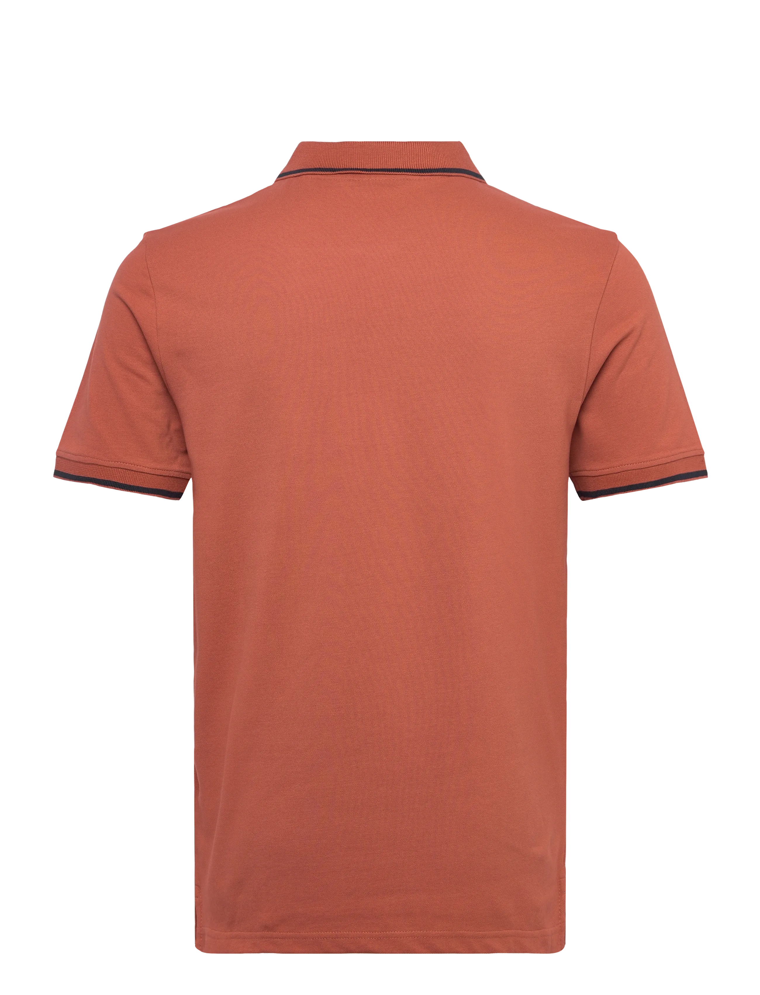 Lyle & Scott - Tipped Polo Shirt - kortærmede poloer - x940 brick/ dark navy - 1