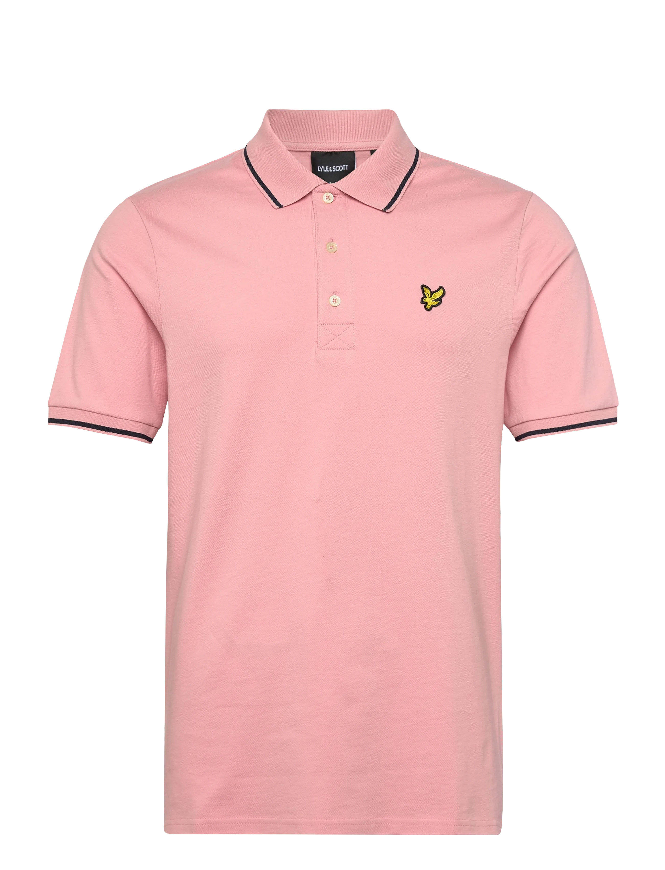 Lyle & Scott Tipped Polo Shirt - Pikéer - Y165 PINK GRAPEFRUIT/ DARK NAVY / pink/rose