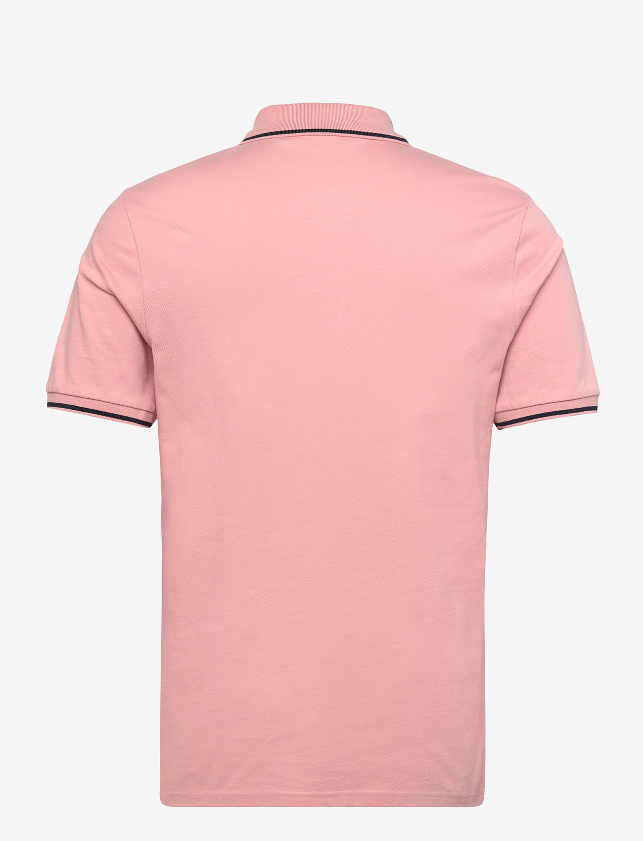 Lyle & Scott - Tipped Polo Shirt - kortærmede poloer - y165 pink grapefruit/ dark navy - 2