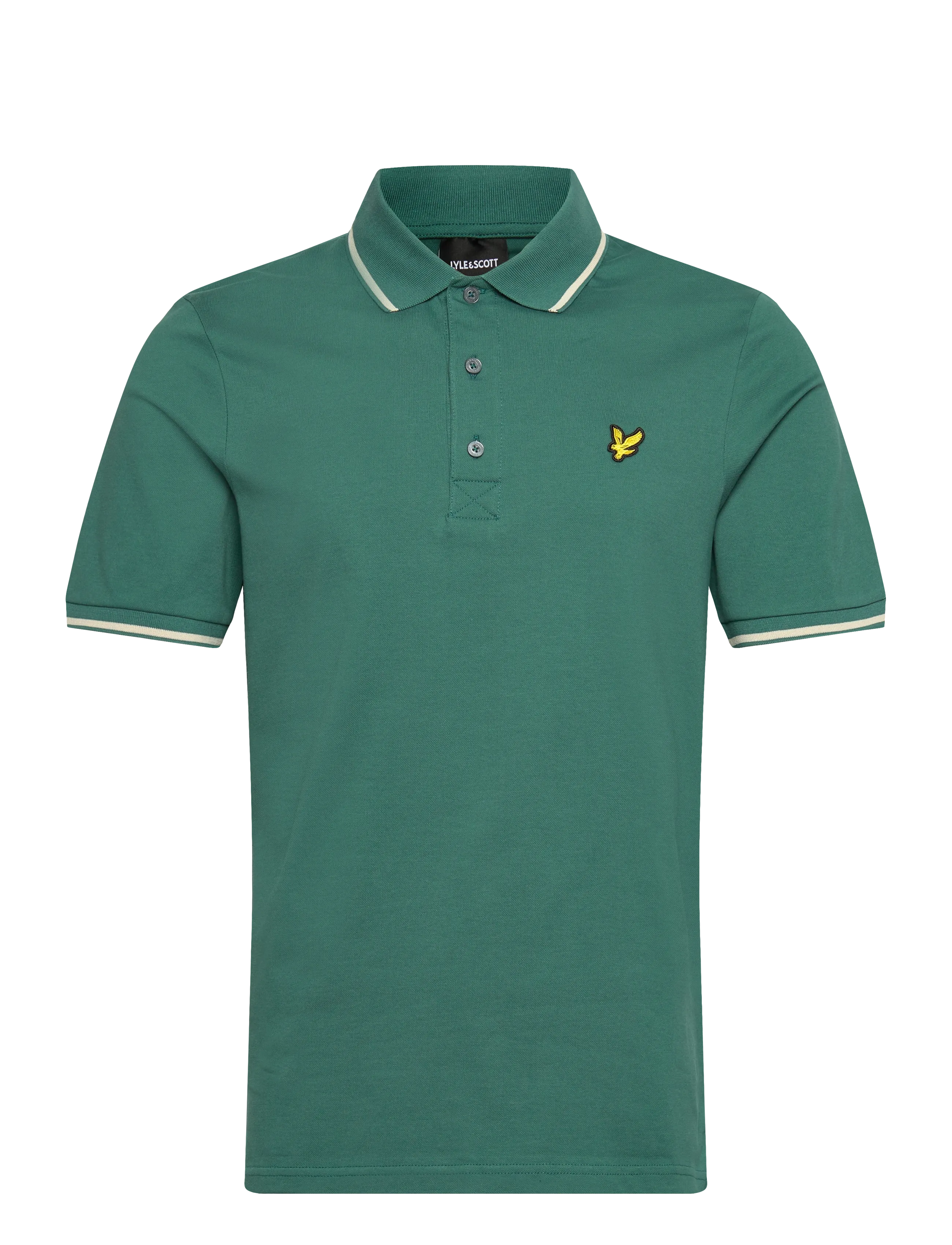Lyle & Scott Tipped Polo Shirt - Pikéer - Y164 EVERGLADE/ WHEAT / green