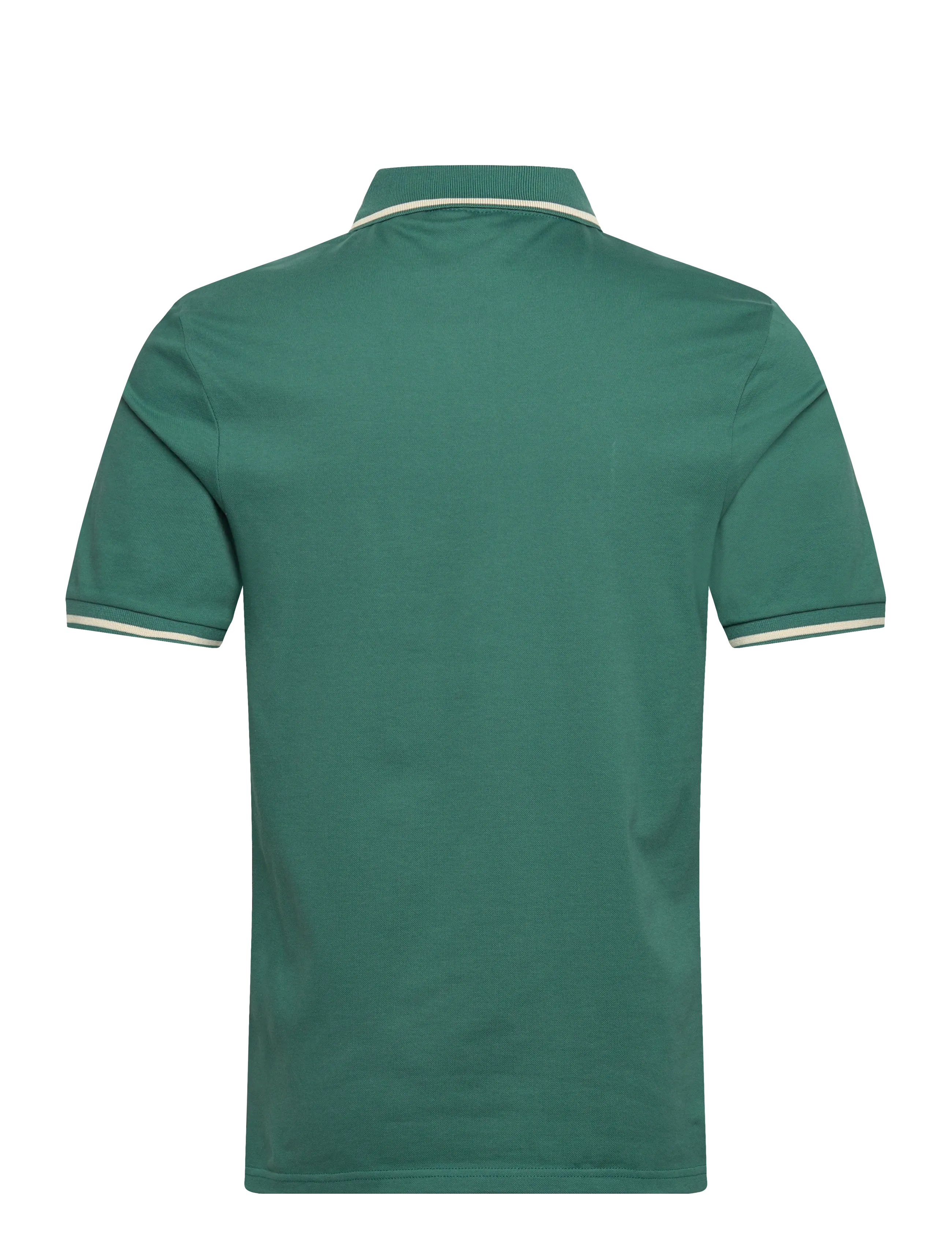 Lyle & Scott - Tipped Polo Shirt - short-sleeved polos - y164 everglade/ wheat - 2