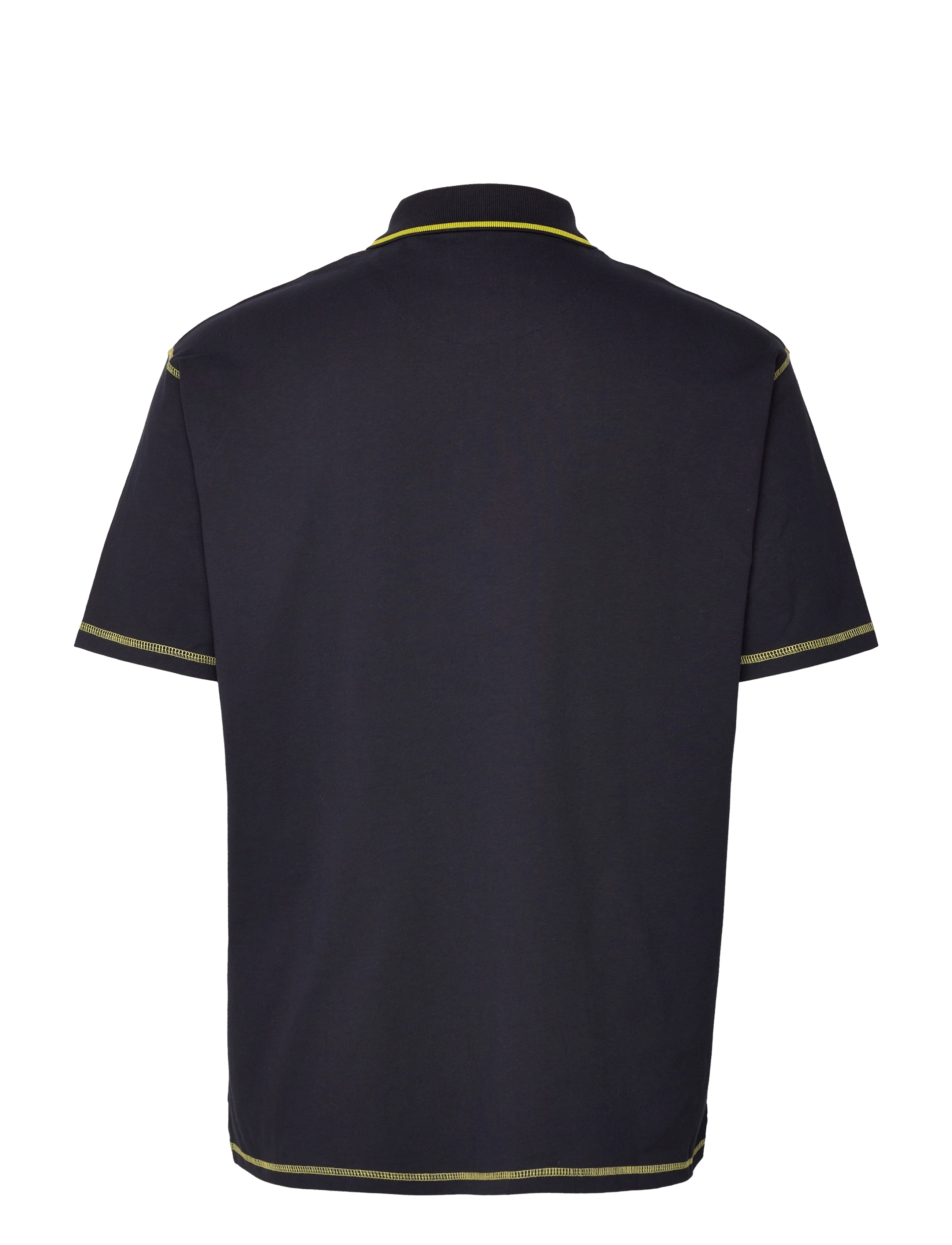 Lyle & Scott - Oversized Flatlock Polo Shirt - dark navy - 1