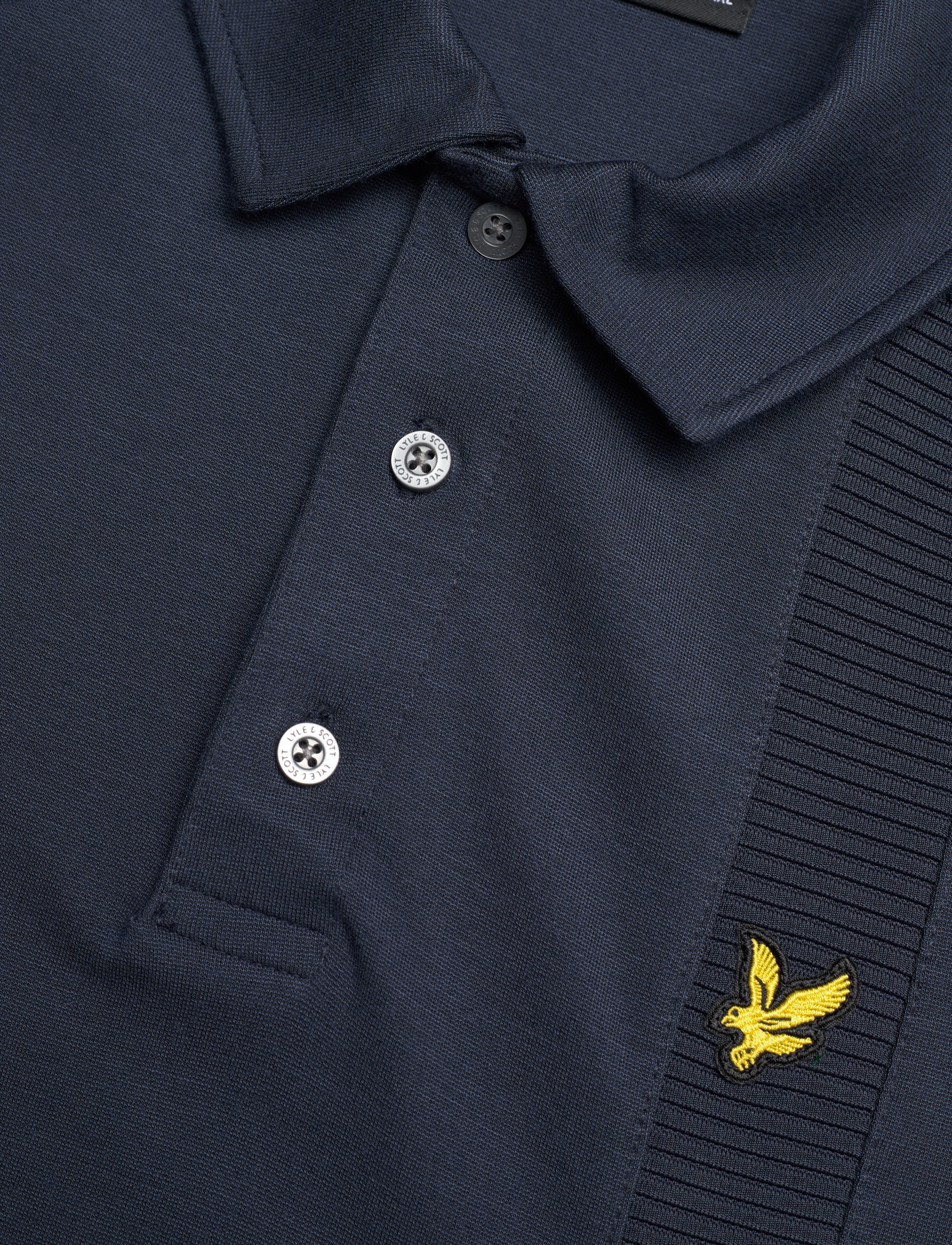 Lyle & Scott - Ottoman Insert Polo Shirt - dark navy - 2
