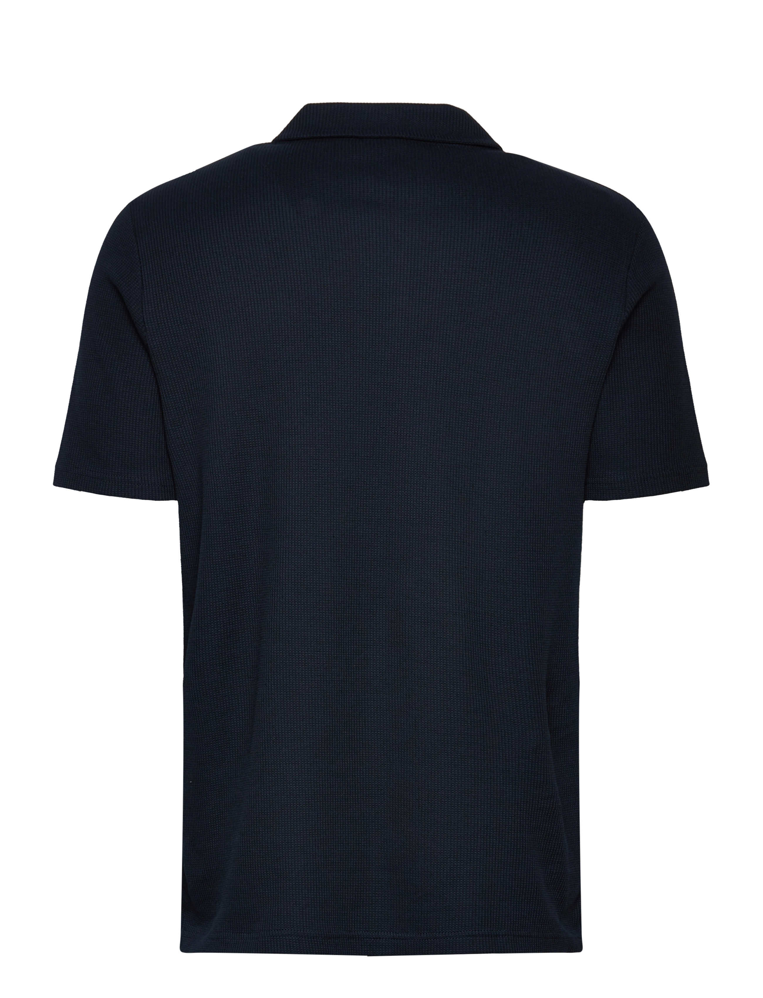 Lyle & Scott - Waffle Polo Shirt - dark navy - 1