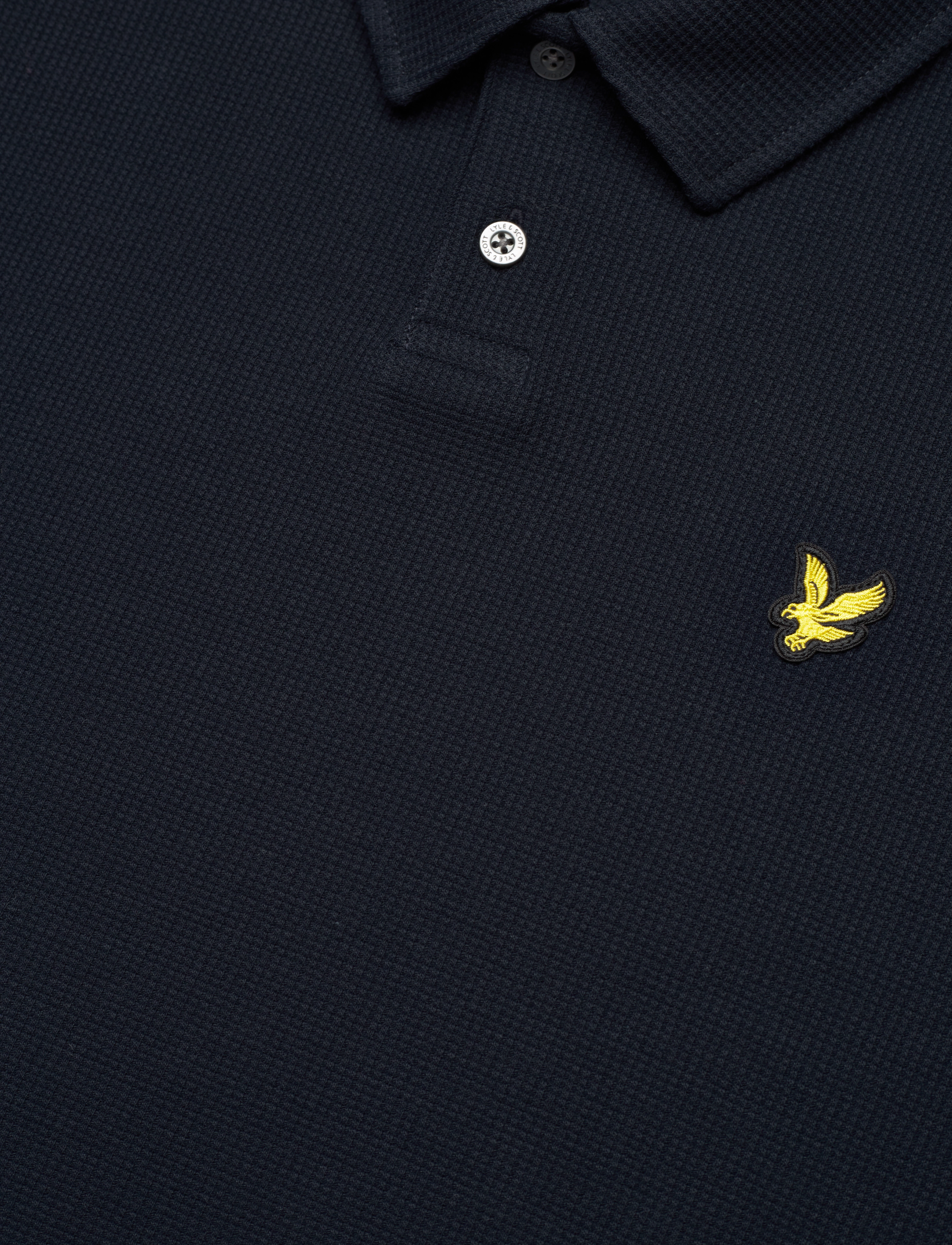 Lyle & Scott - Waffle Polo Shirt - dark navy - 2