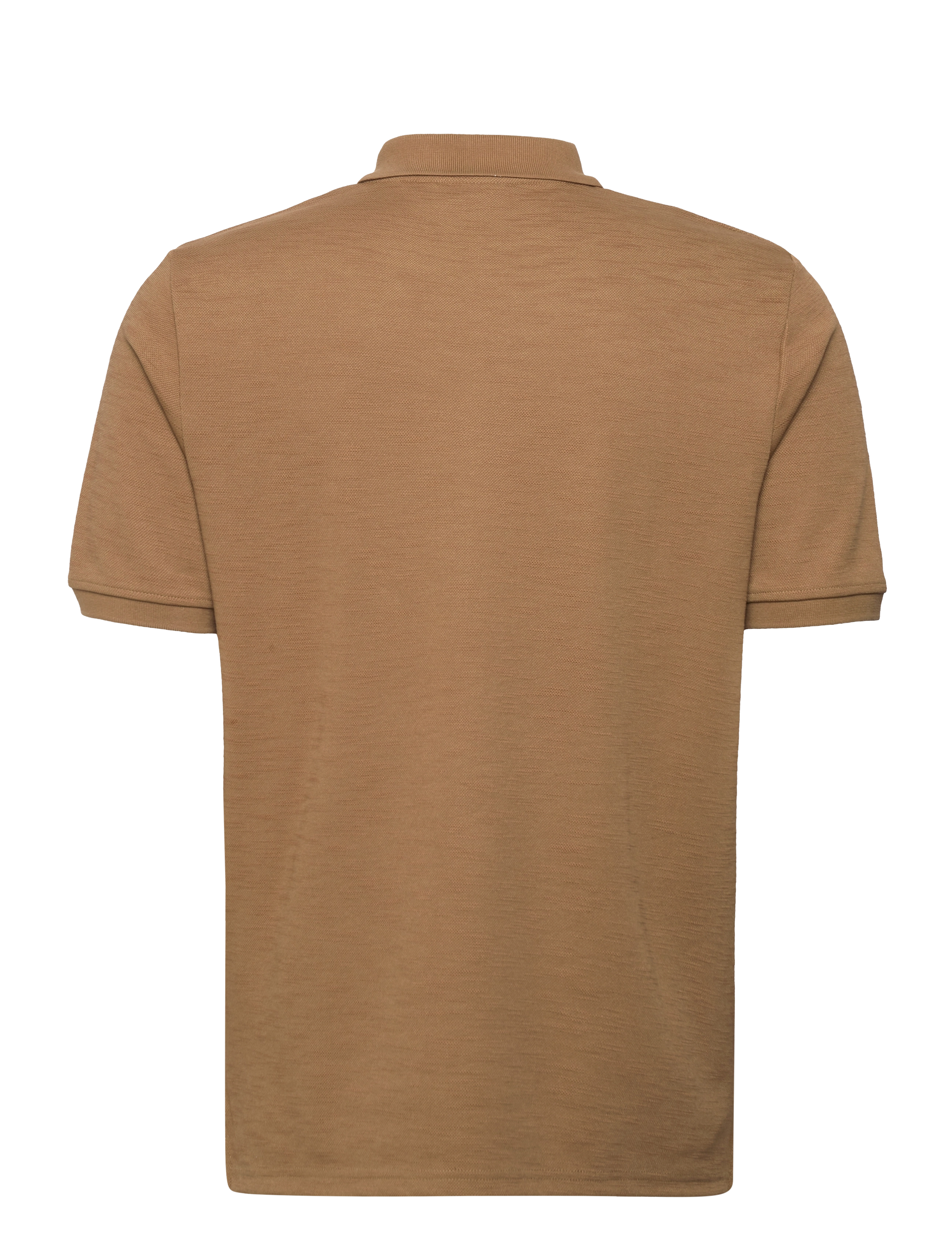 Lyle & Scott - Chunky Slub Polo Shirt - camel bronze - 1
