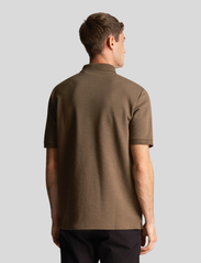 Lyle & Scott - Chunky Slub Polo Shirt - kortärmade pikéer - w485 olive - 4