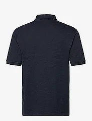 Lyle & Scott - Chunky Slub Polo Shirt - short-sleeved polos - z271 dark navy - 1