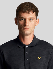 Lyle & Scott - Chunky Slub Polo Shirt - kortärmade pikéer - z271 dark navy - 5