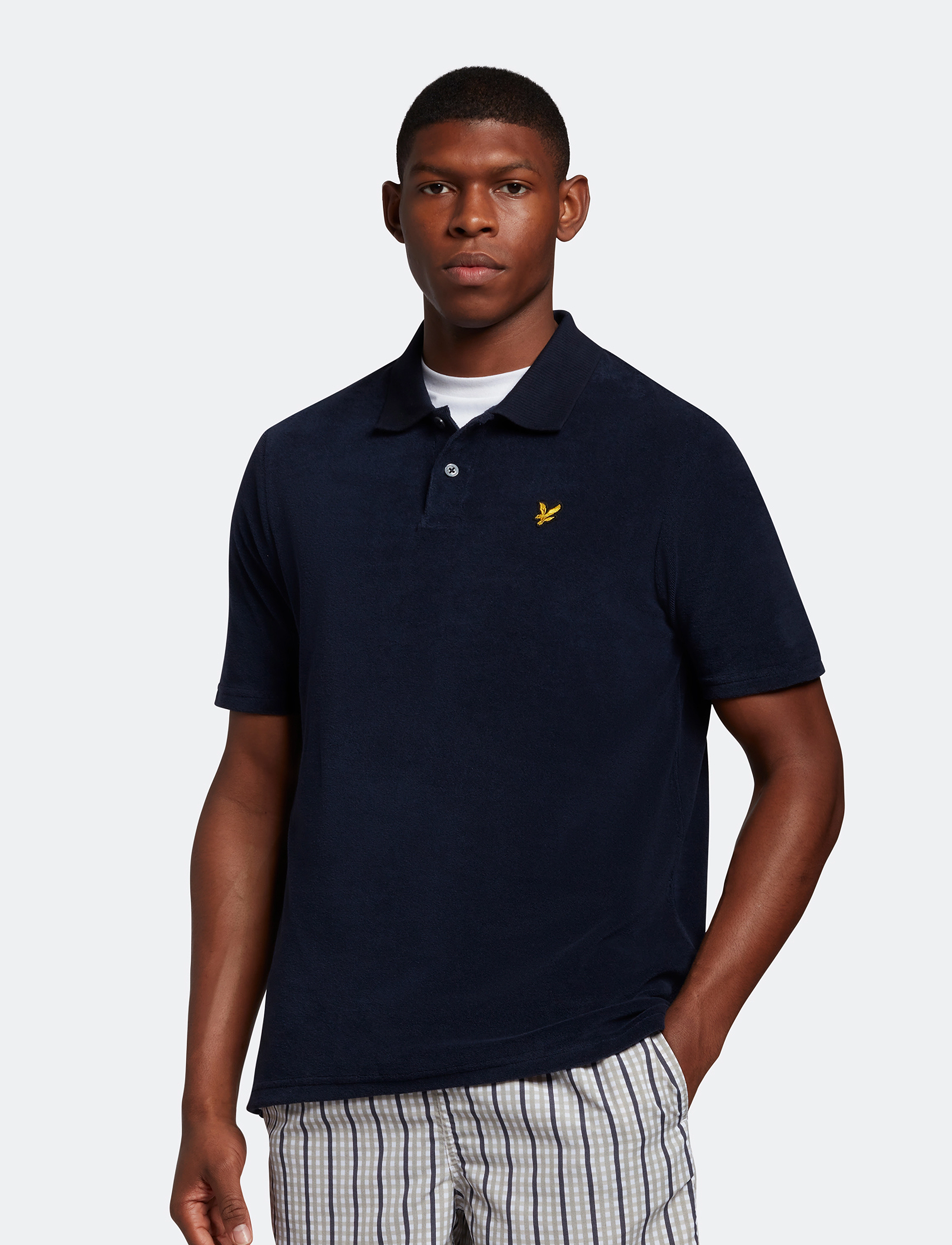 Lyle & Scott - TOWELLING POLO SHIRT - dark navy - 2
