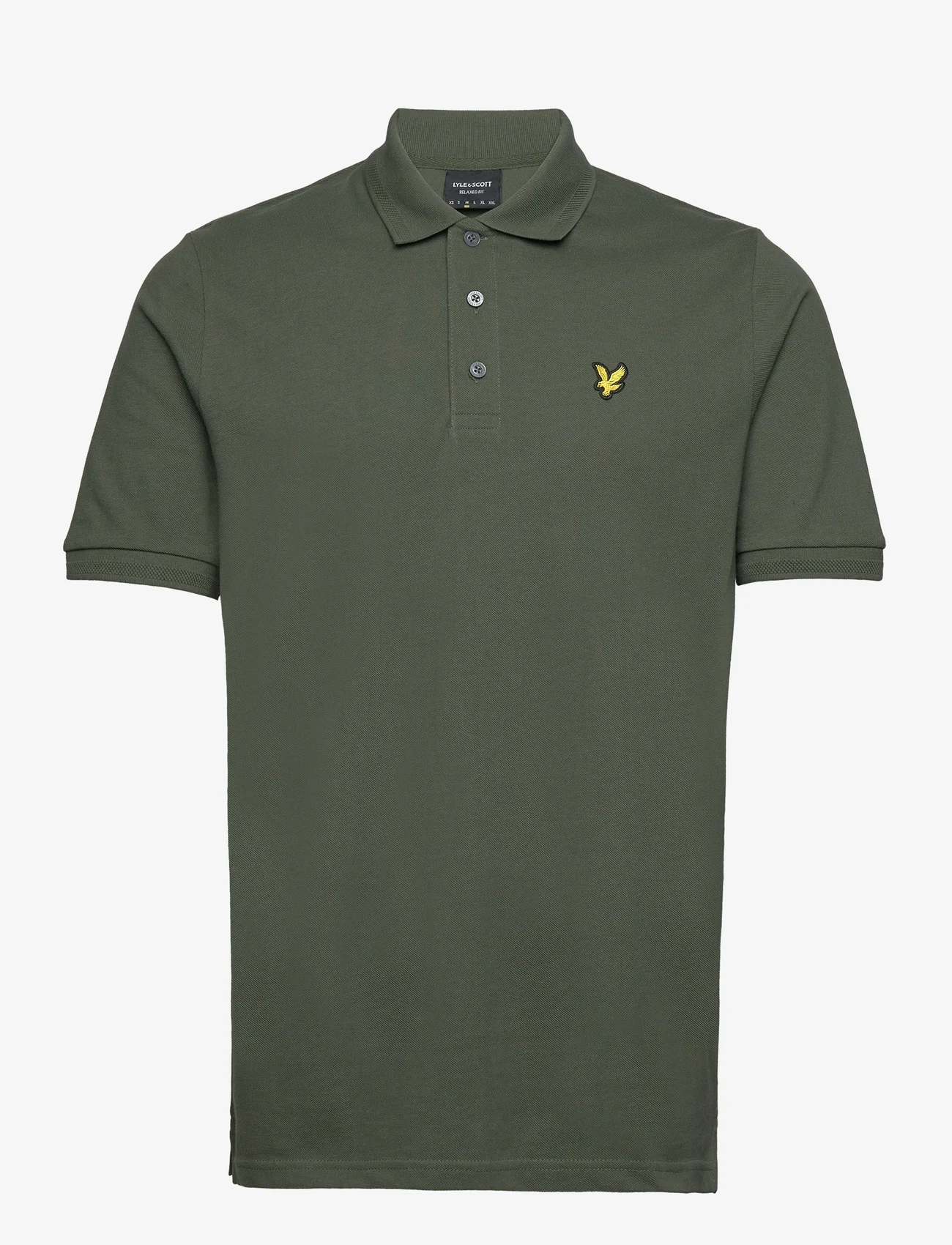Lyle & Scott - Textured Tipped Polo Shirt - kortärmade pikéer - x083 wilton green - 0