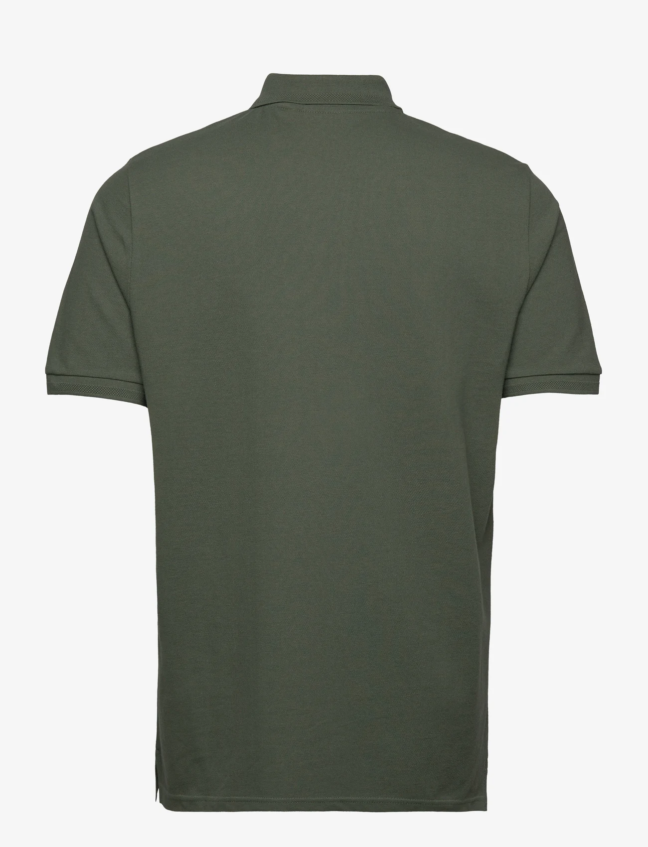 Lyle & Scott - Textured Tipped Polo Shirt - lyhythihaiset - x083 wilton green - 1
