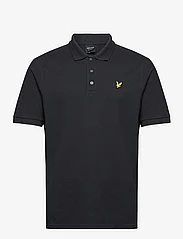 Lyle & Scott - Textured Tipped Polo Shirt - kortærmede poloer - x087 saddle - 0