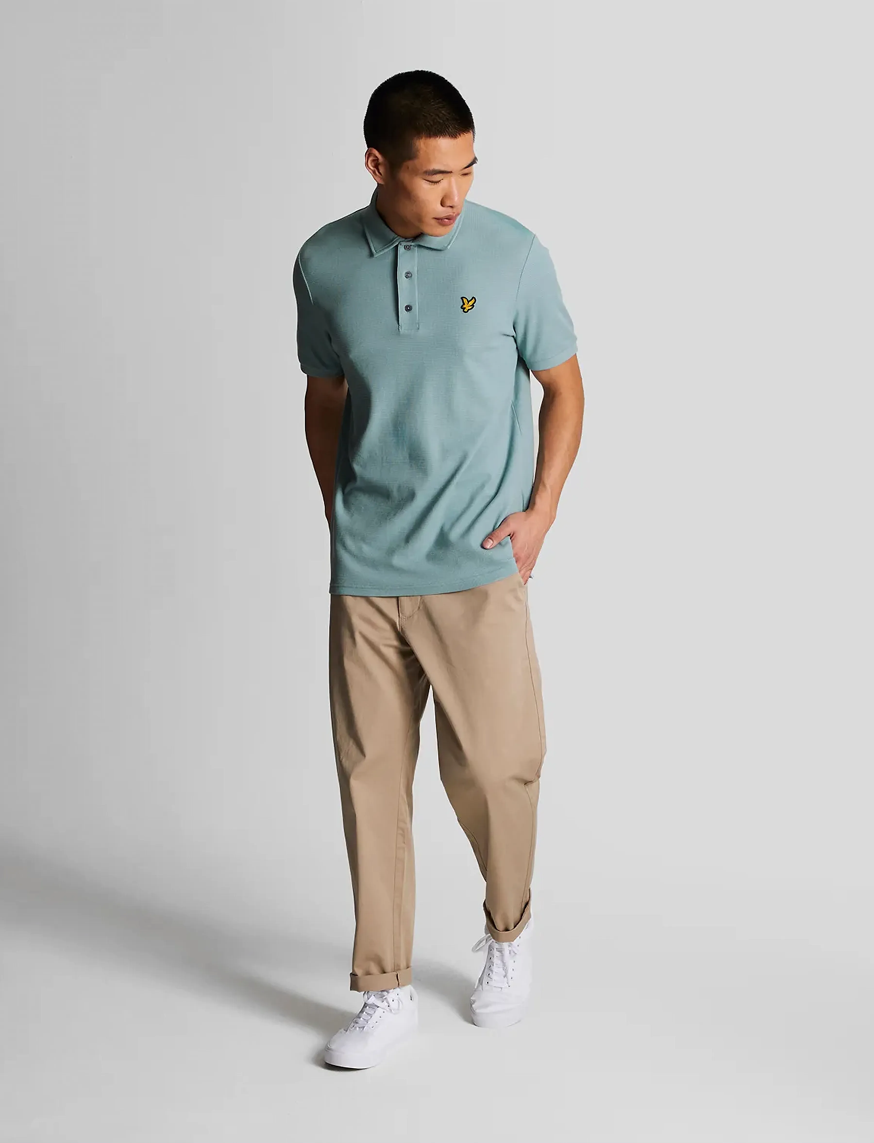 Lyle & Scott - Milano Polo Shirt - kortærmede poloer - a19 slate blue - 4