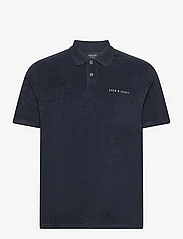 Lyle & Scott - Towelling Polo Shirt - lyhythihaiset - z271 dark navy - 0