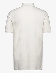 Lyle & Scott - Textured Stripe Polo Shirt - men - x157 chalk - 1