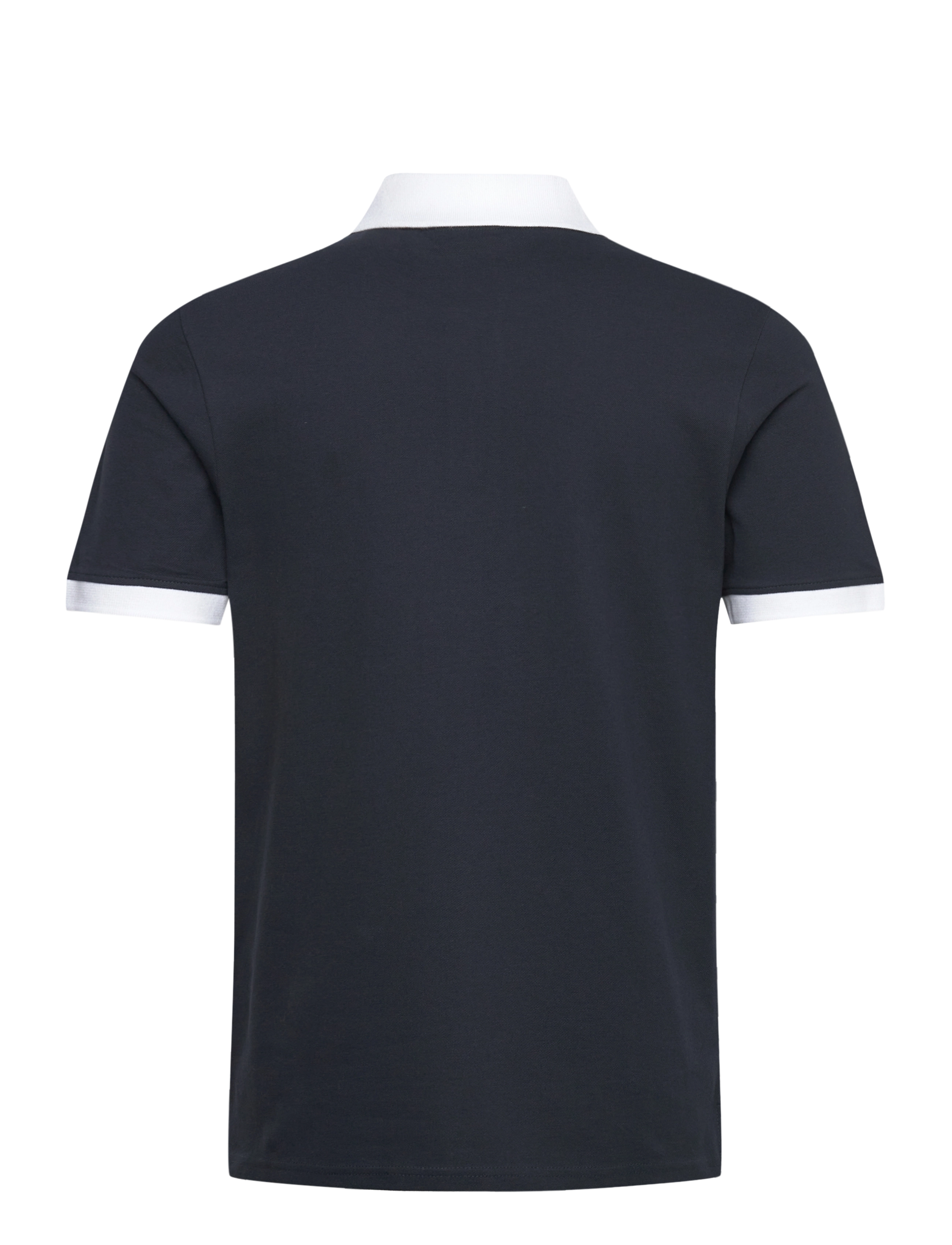 Lyle & Scott - Tonal Ringer Polo Shirt - w403 dark navy/ white - 2
