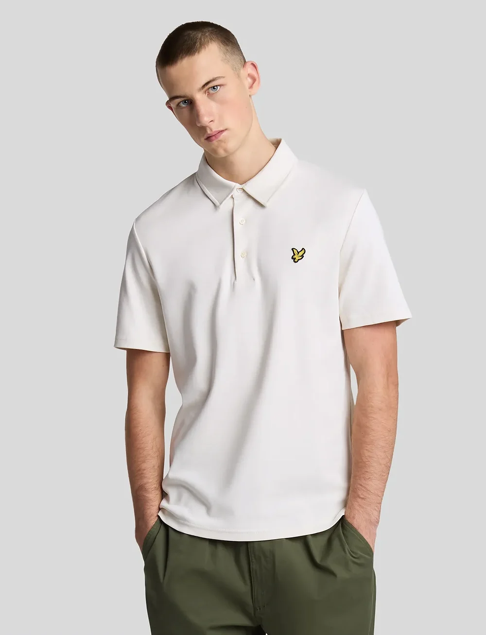 Lyle & Scott - Interlock Polo Shirt - short-sleeved polos - x407 canvas - 0
