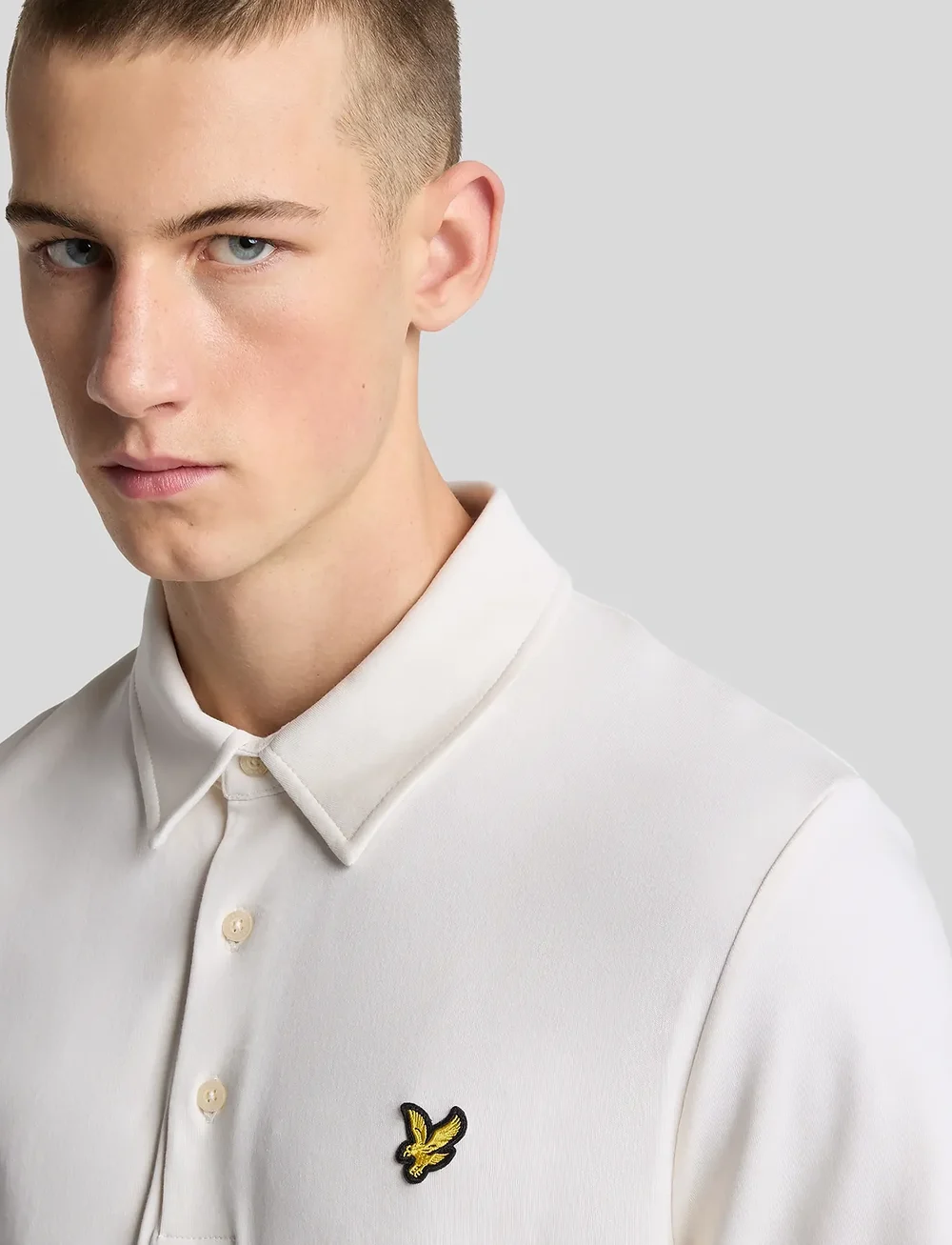 Lyle & Scott - Interlock Polo Shirt - short-sleeved polos - x407 canvas - 4