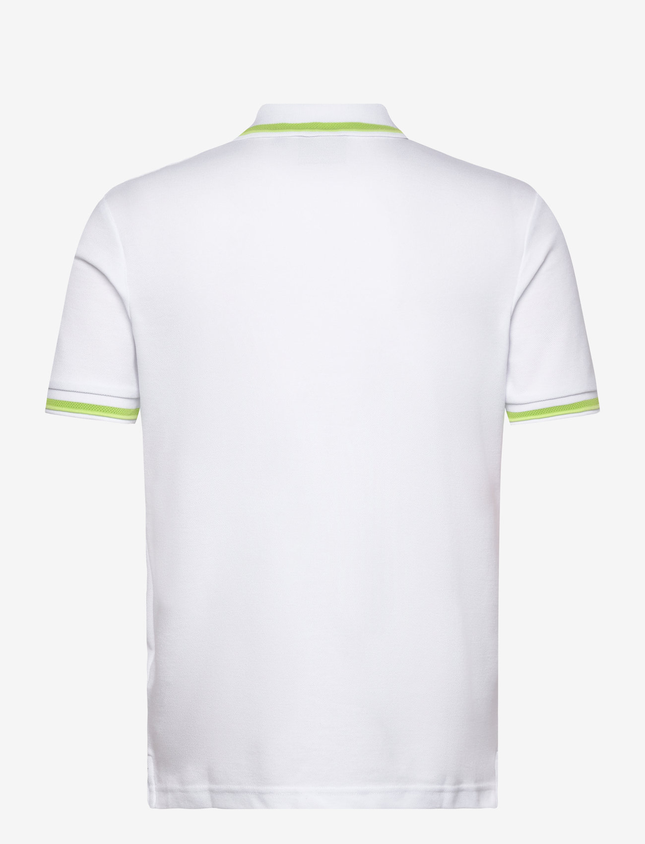 Lyle & Scott - Multi Tipped Polo Shirt - x821 white/ vibrant kiwi/ key lime - 2