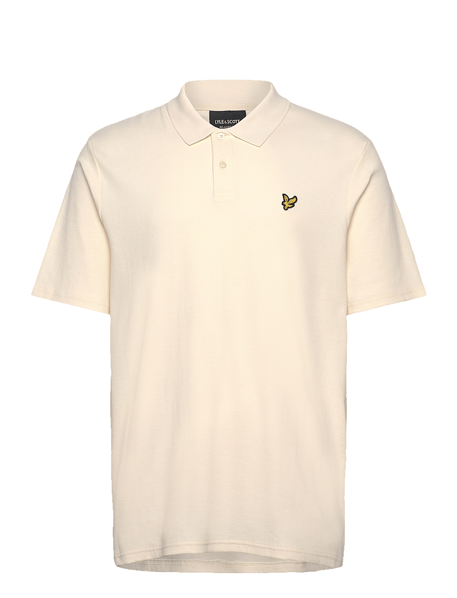 Lyle & Scott - Ribbed Polo Shirt - x788 natural - 1
