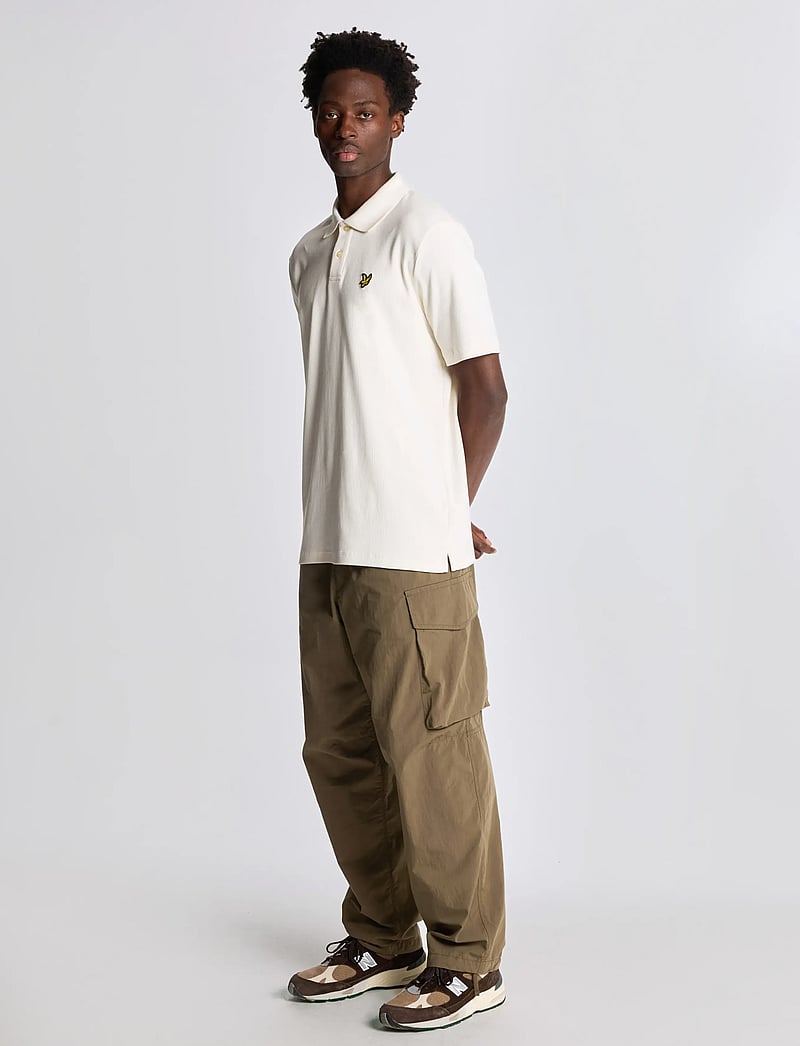 Lyle & Scott - Ribbed Polo Shirt - kortärmade pikéer - x788 natural - 4