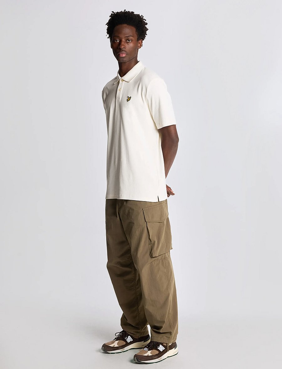 Lyle & Scott - Ribbed Polo Shirt - x788 natural - 4