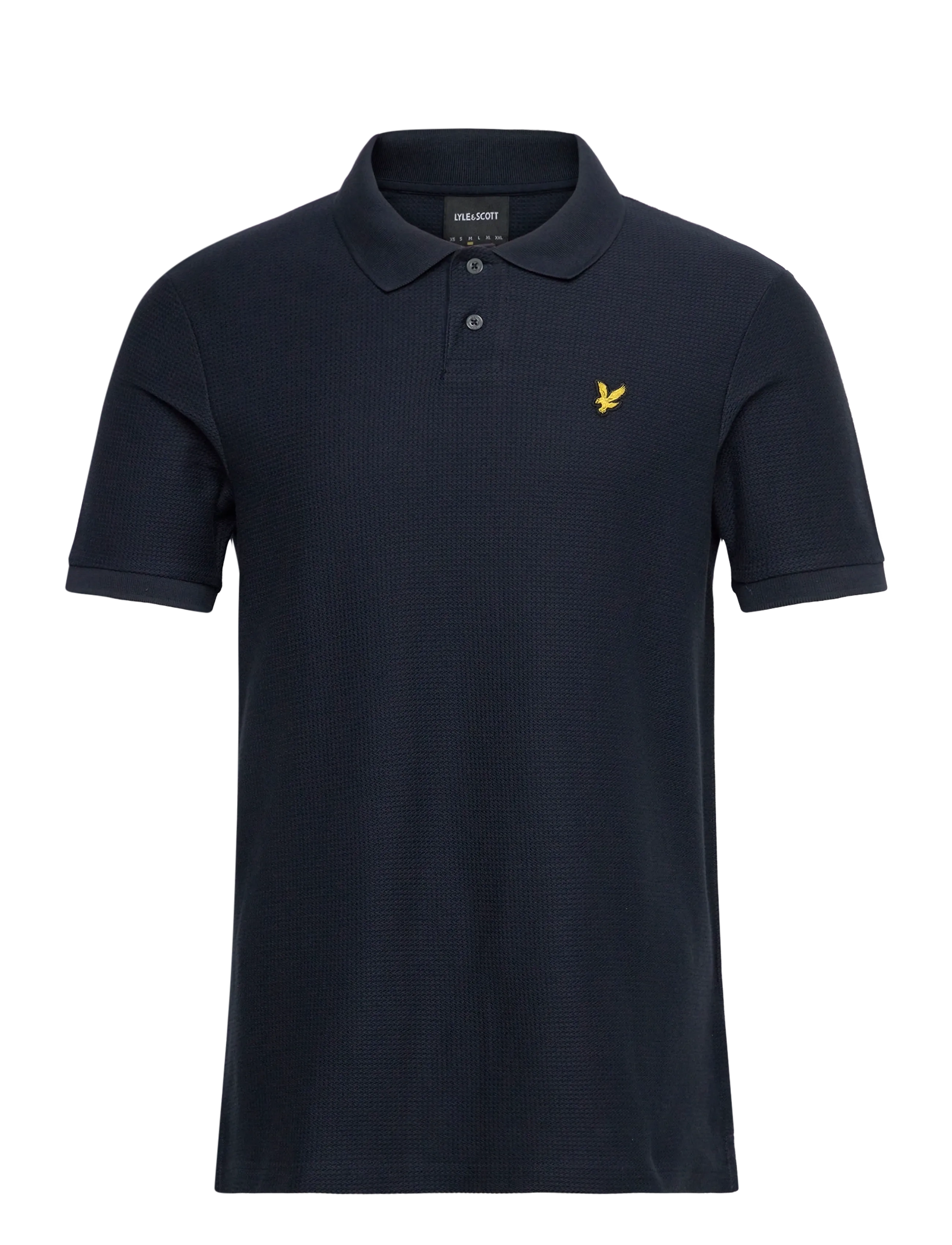 Lyle & Scott Jacquard Dobby Polo Shirt - Lyle & Scott - Z271 DARK NAVY / navy