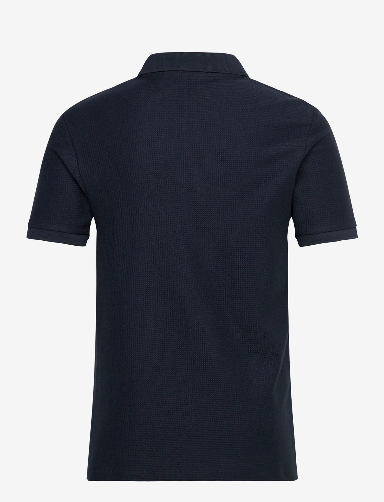 Lyle & Scott - Jacquard Dobby Polo Shirt - kortærmede poloer - z271 dark navy - 2