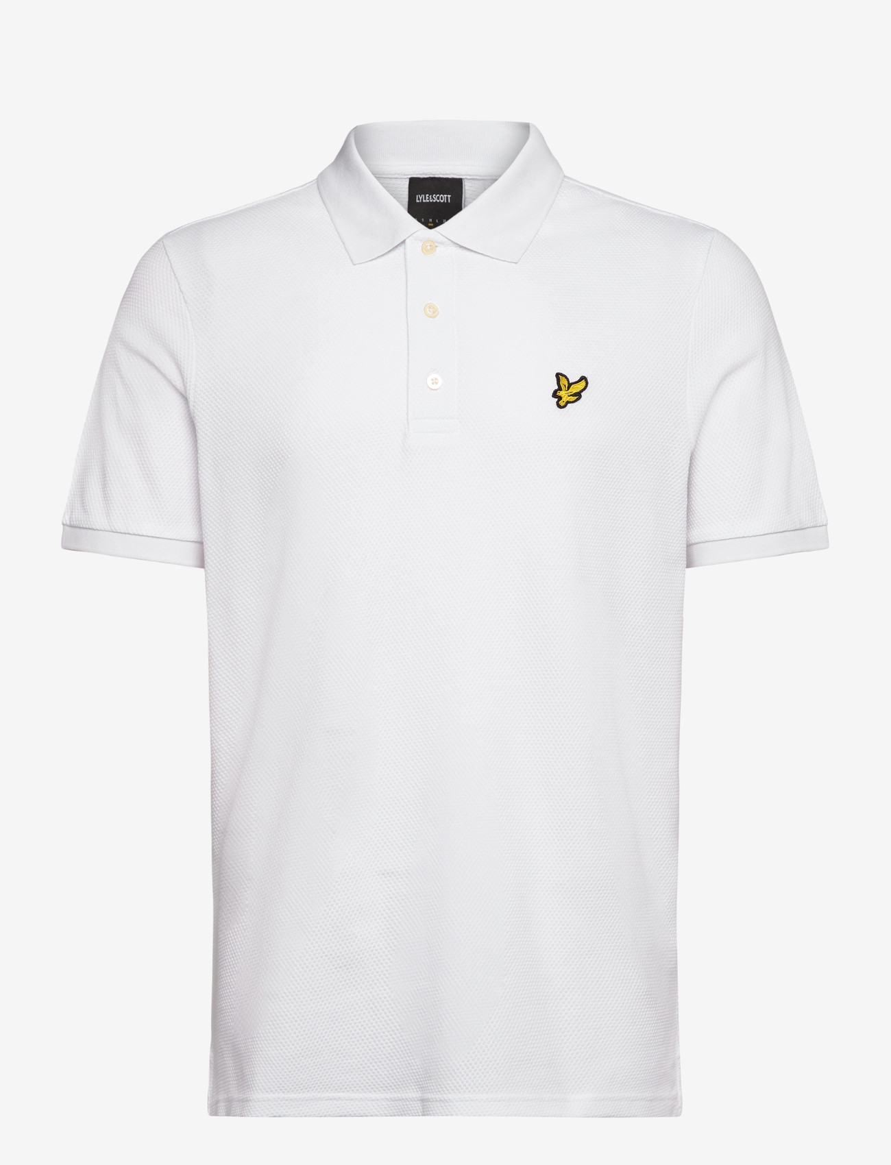 Lyle & Scott - Popcorn Jacquard Polo Shirt - 626 white - 1