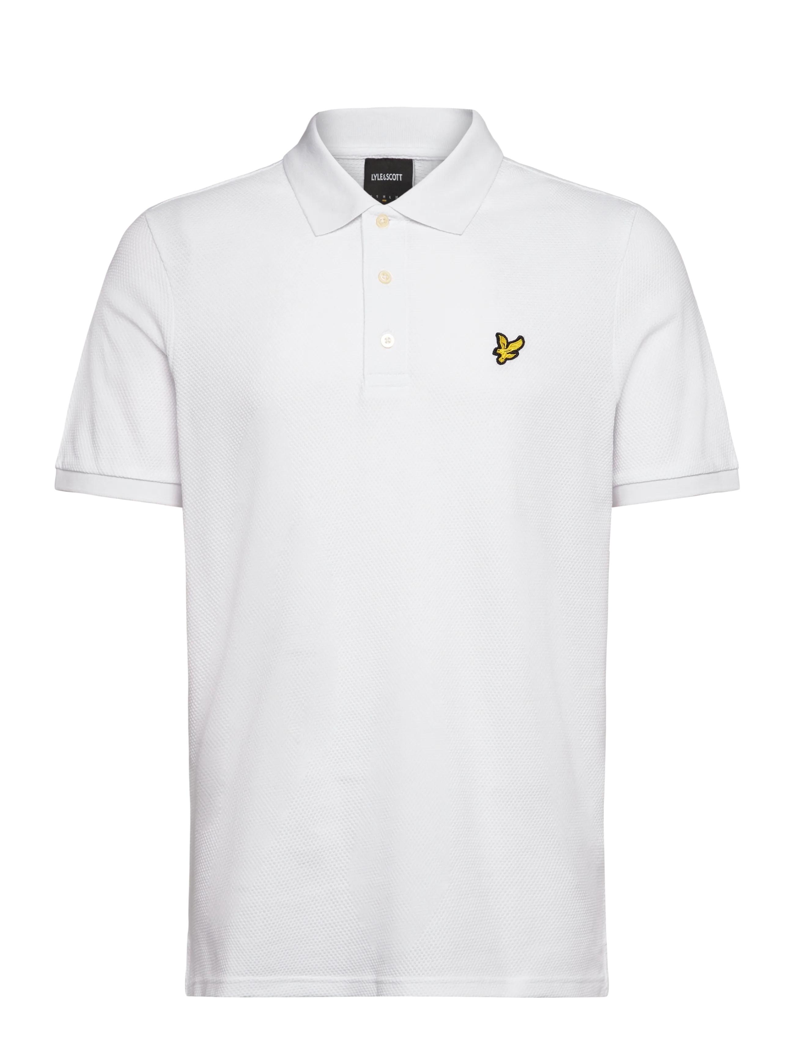 Popcorn Jacquard Polo Shirt - 626 WHITE