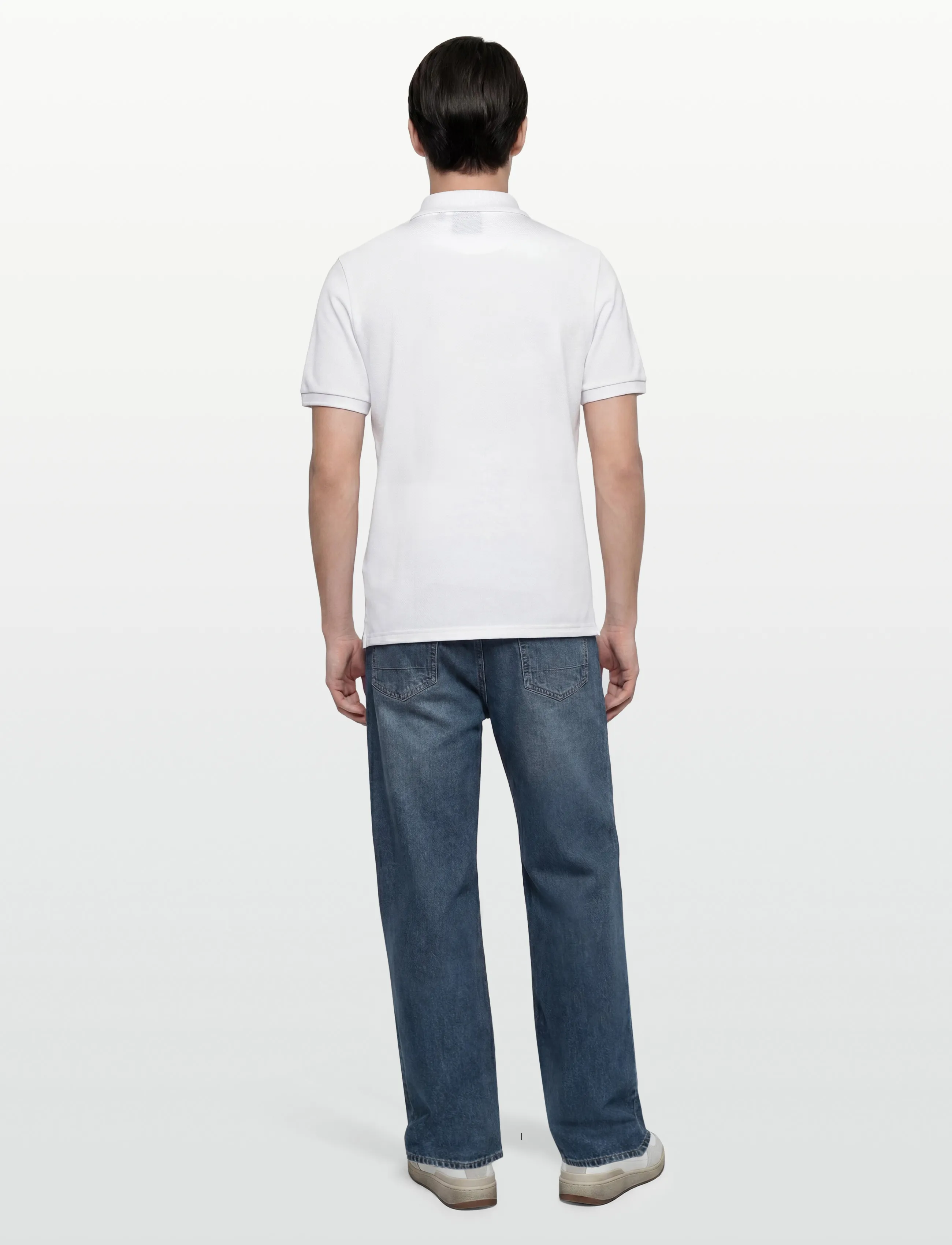 Lyle & Scott - Popcorn Jacquard Polo Shirt - 626 white - 4