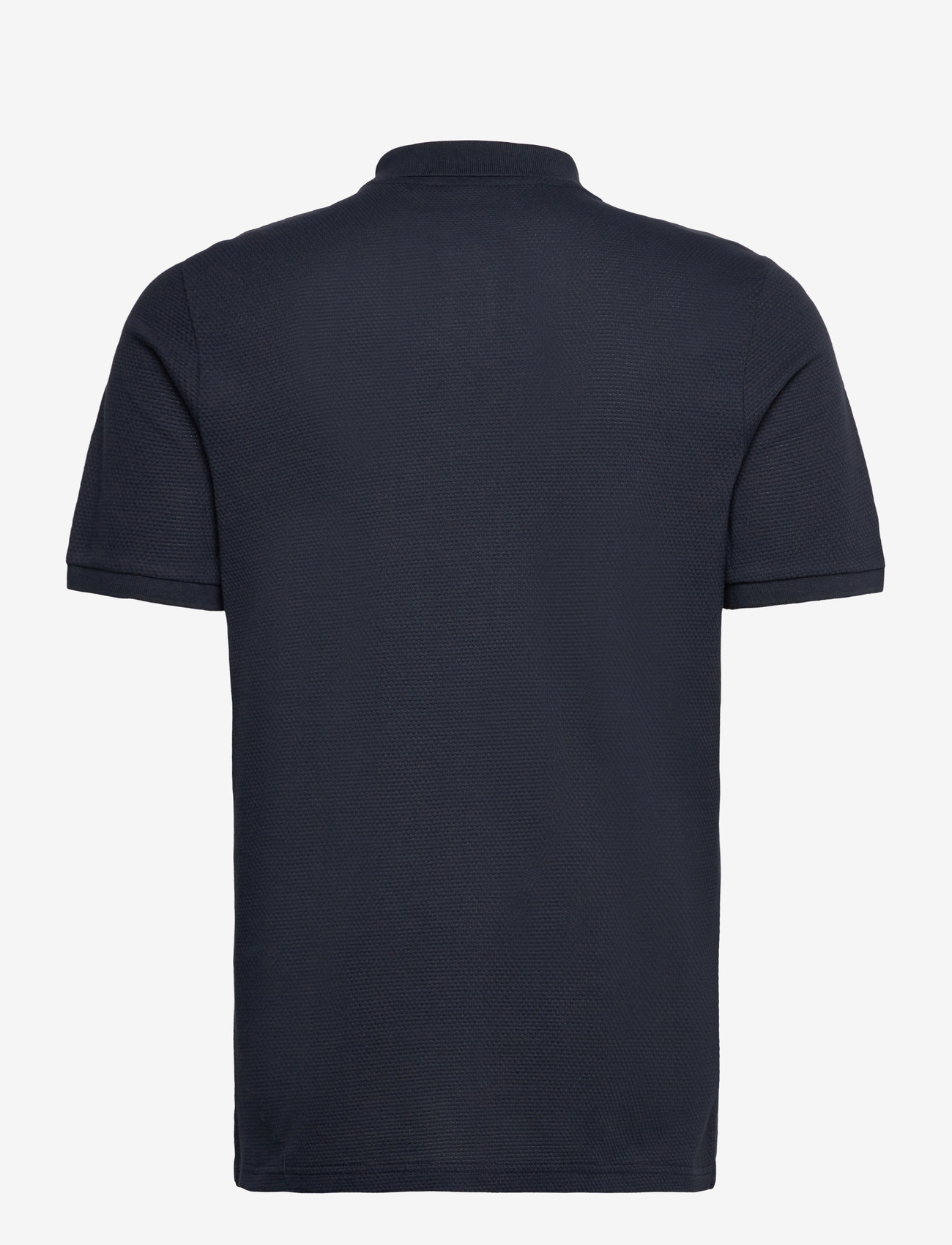 Lyle & Scott - Popcorn Jacquard Polo Shirt - kootud polosärgid - z271 dark navy - 1