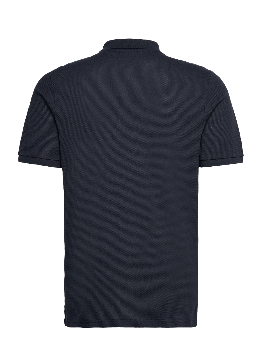 Lyle & Scott - Popcorn Jacquard Polo Shirt - z271 dark navy - 2