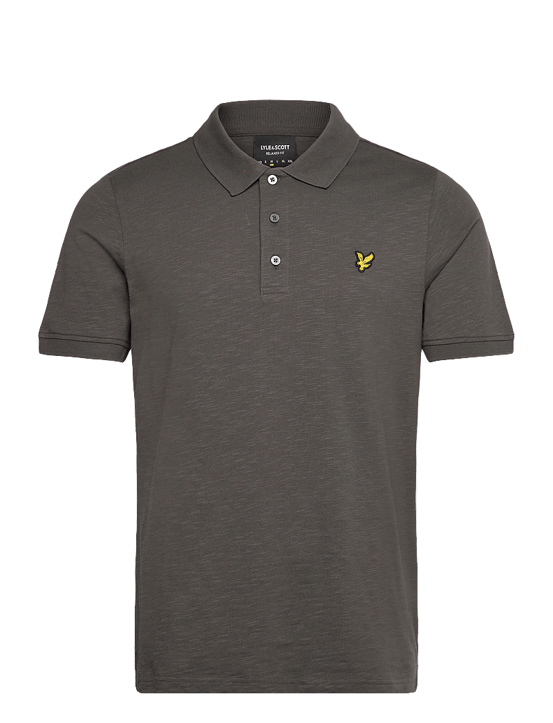 Lyle & Scott - Fine Slub Polo Shirt - kurzärmelig - w635 gunmetal - 0