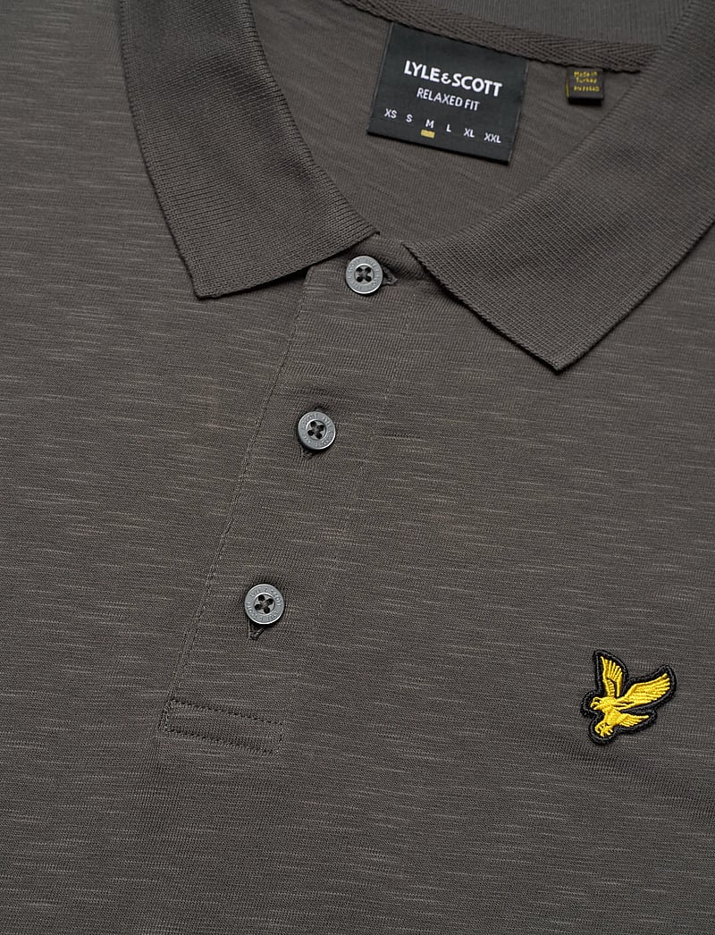 Lyle & Scott - Fine Slub Polo Shirt - kurzärmelig - w635 gunmetal - 2