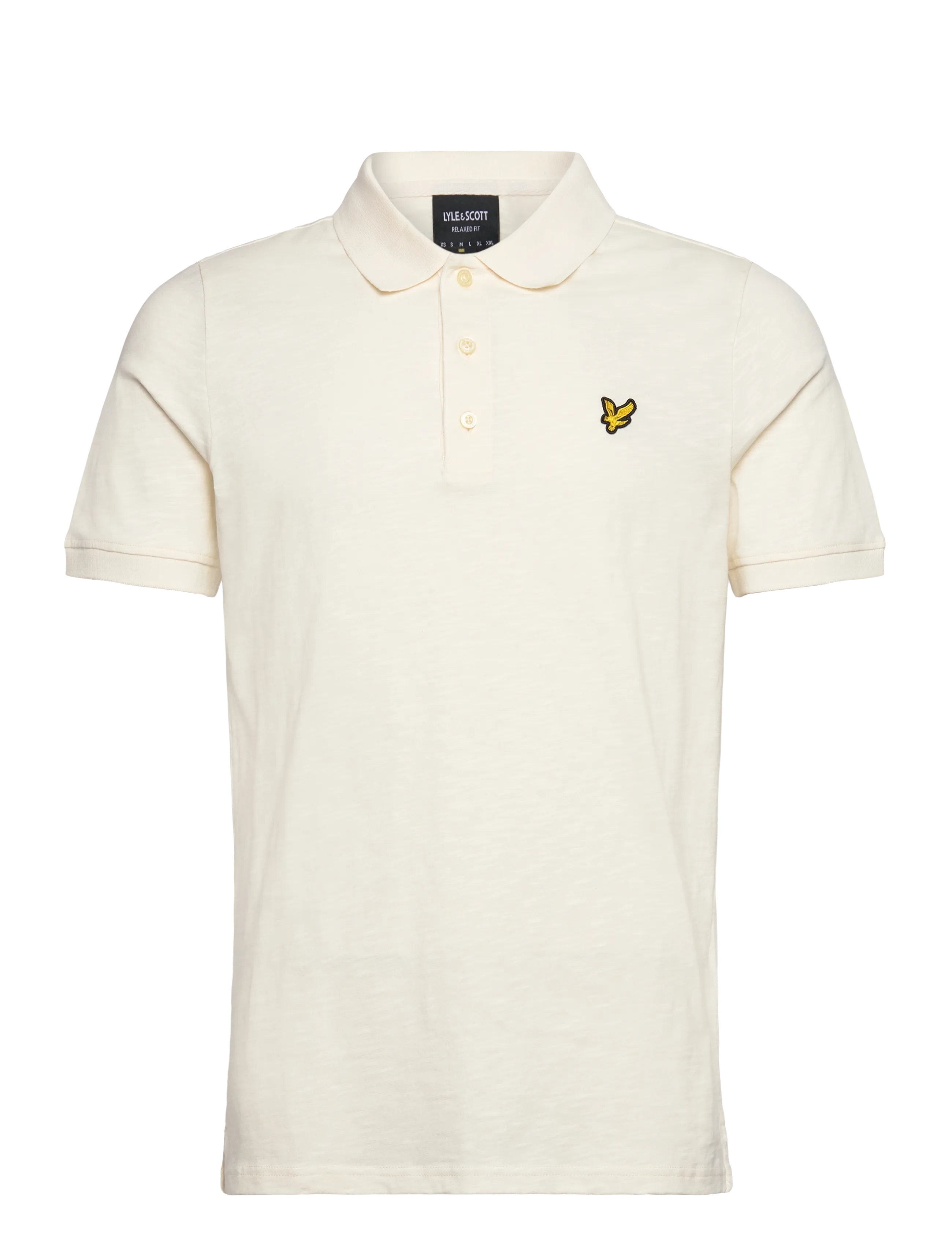 LYLE & SCOTT Fine Slub Polo Shirt Cream - XS - Herren