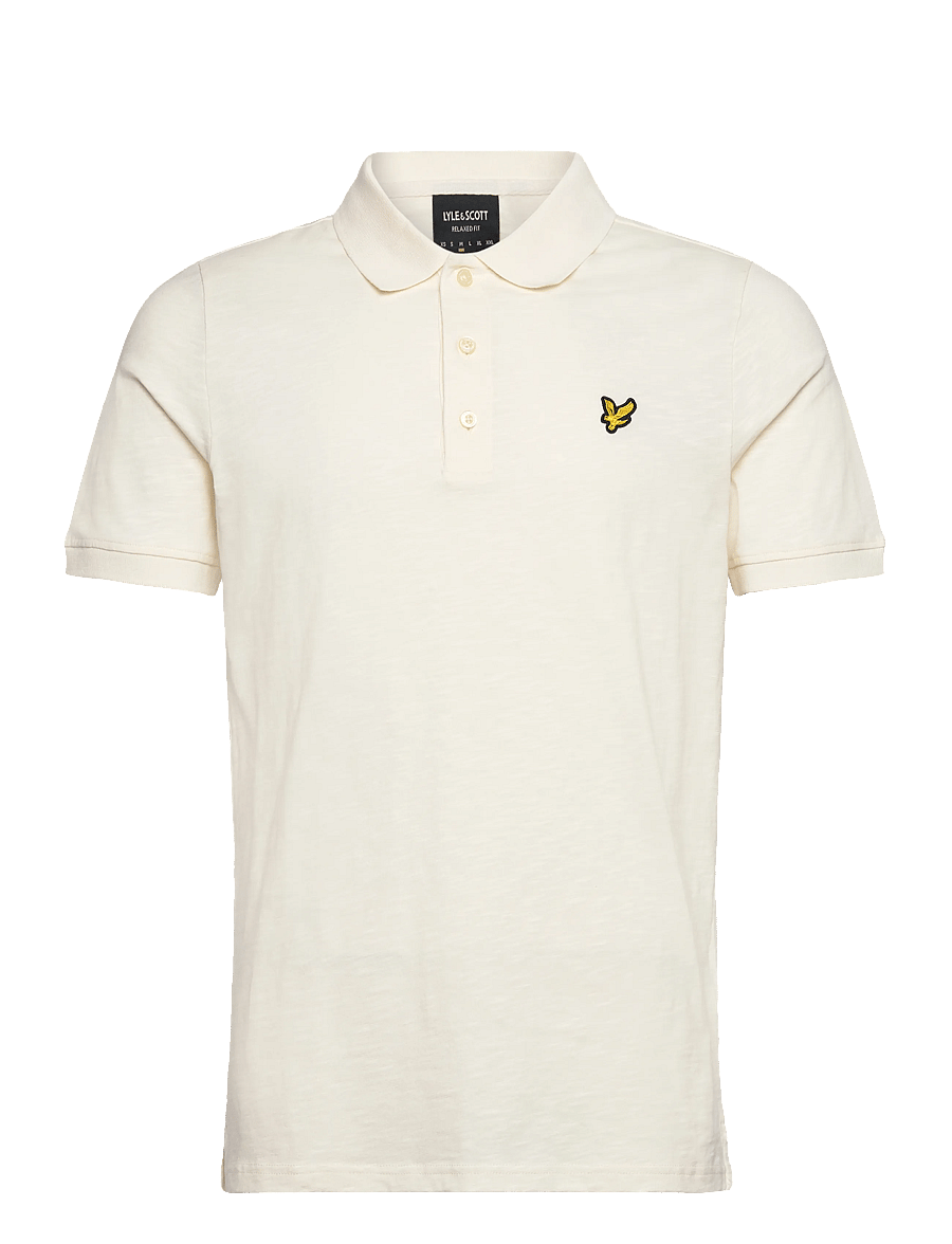 Lyle & Scott - Fine Slub Polo Shirt - polos à manches courtes - y126 ice cream - 1