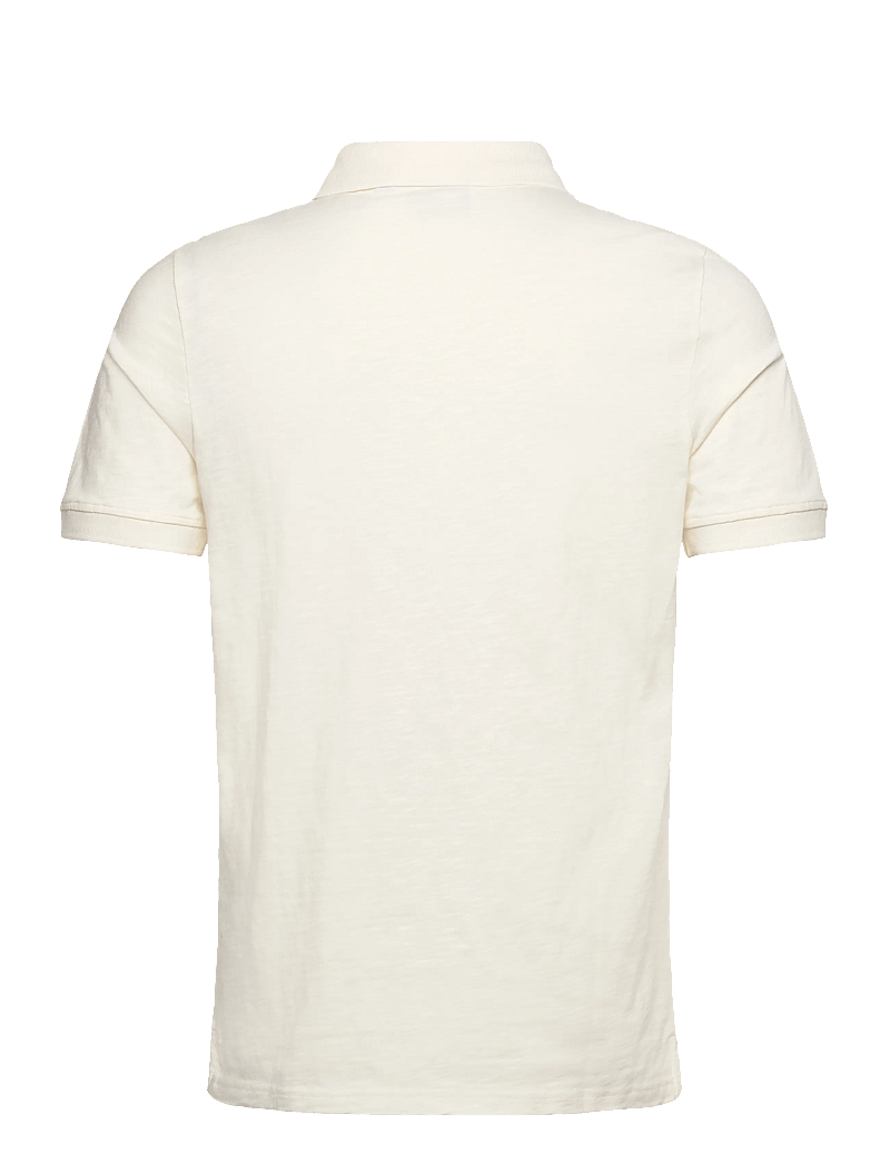 Lyle & Scott - Fine Slub Polo Shirt - kortärmade pikéer - y126 ice cream - 2