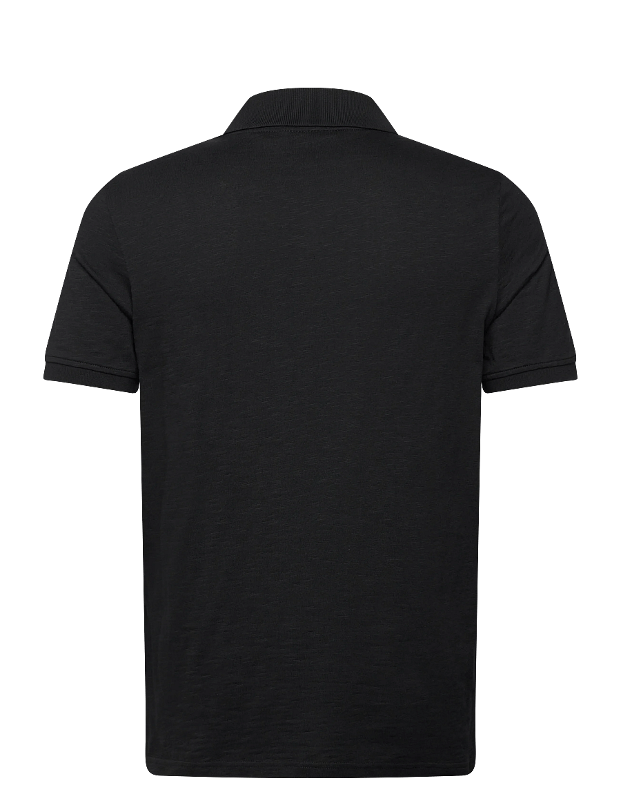 Lyle & Scott - Fine Slub Polo Shirt - kurzärmelig - z865 jet black - 2