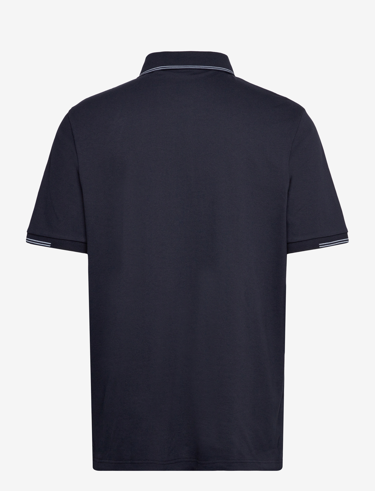 Lyle & Scott - Fine Tipped Polo Shirt - kortærmede poloer - y155 dark navy/ chalk blue - 2