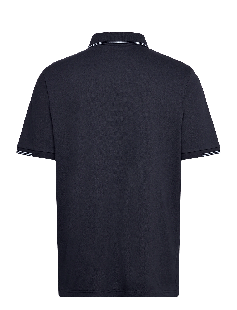 Lyle & Scott - Fine Tipped Polo Shirt - kurzärmelig - y155 dark navy/ chalk blue - 2