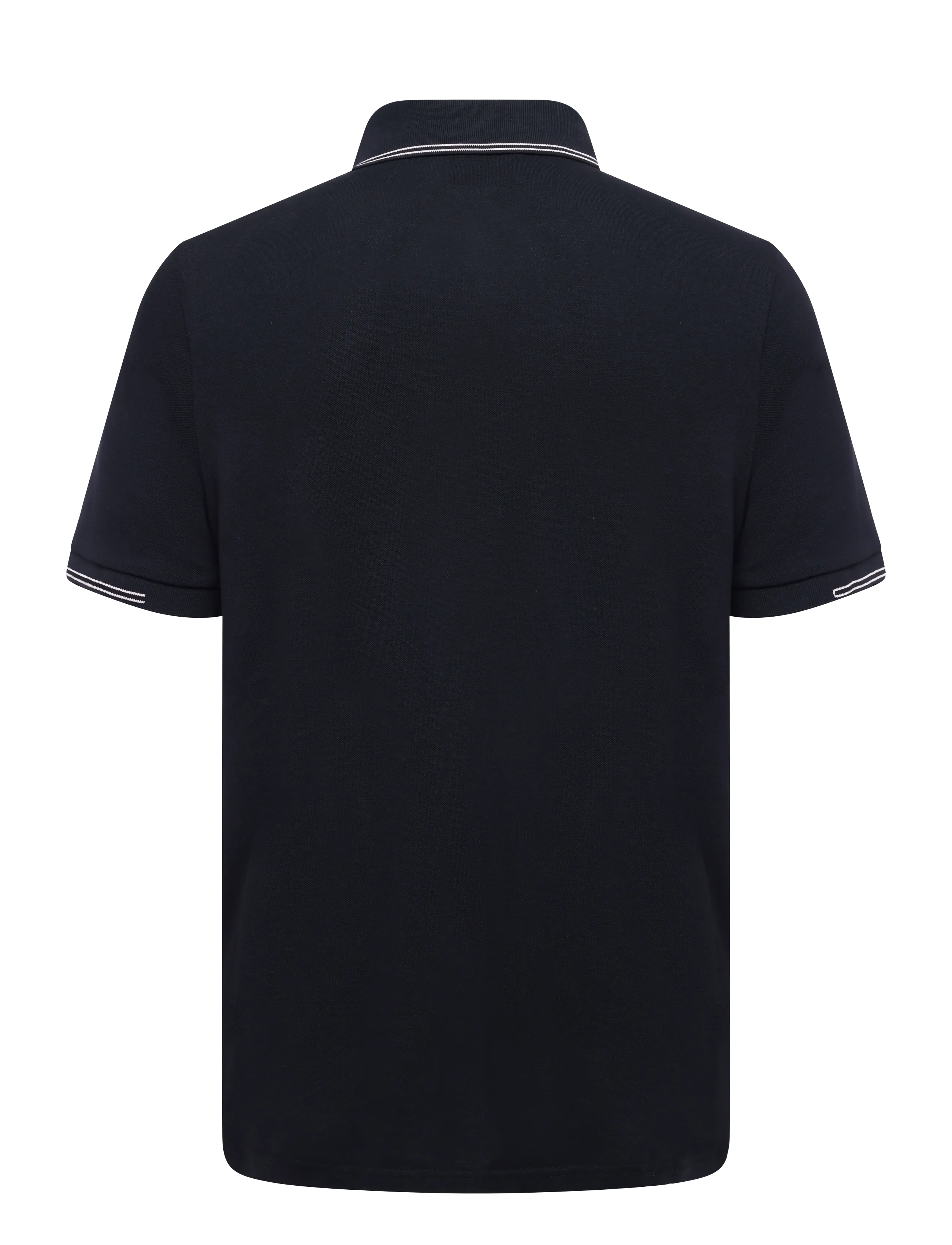 Lyle & Scott - Fine Tipped Polo Shirt - kurzärmelig - jet black/ soft peach - 2