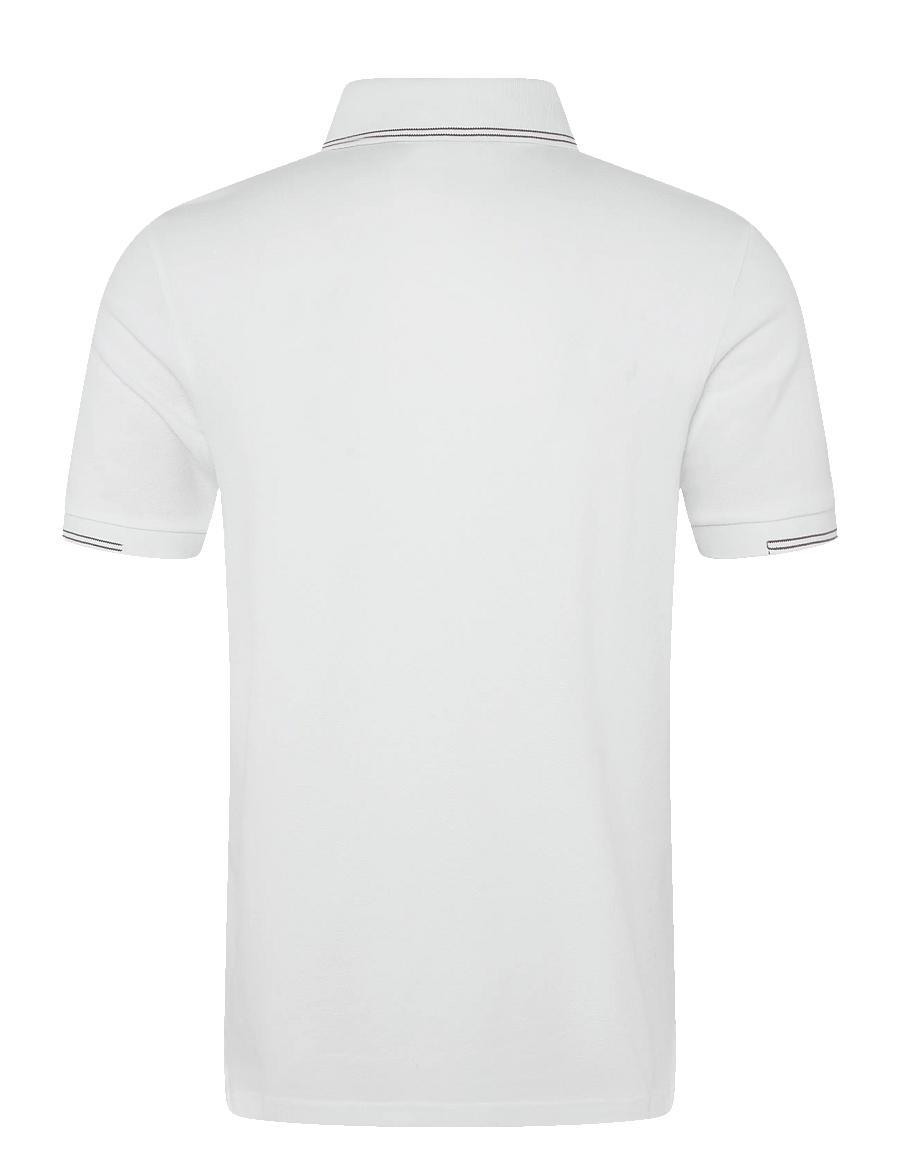 Lyle & Scott - Fine Tipped Polo Shirt - lühikeste varrukatega polod - white/ bourbon brown - 2