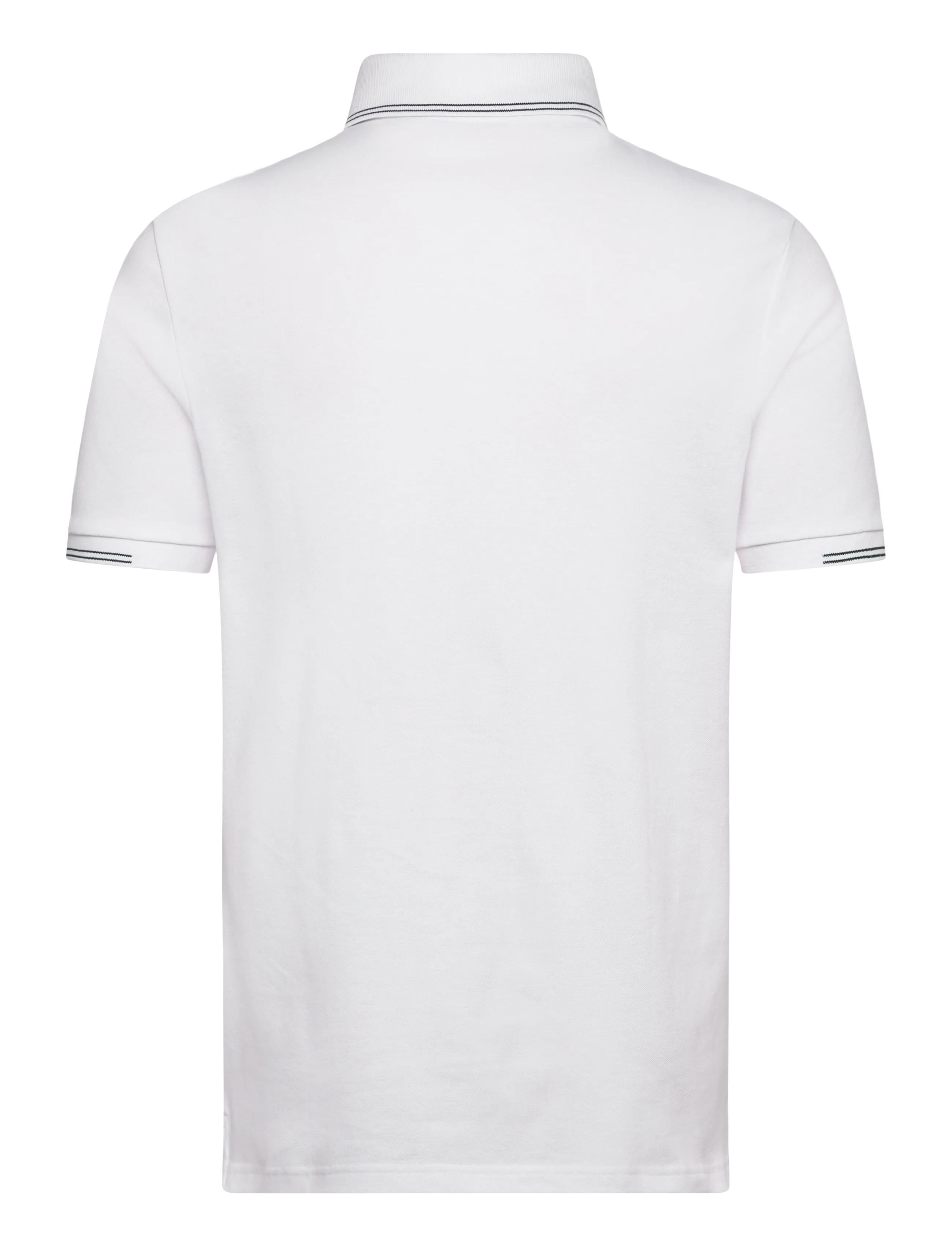 Lyle & Scott - Fine Tipped Polo Shirt - lühikeste varrukatega polod - y162 white/everglade - 2